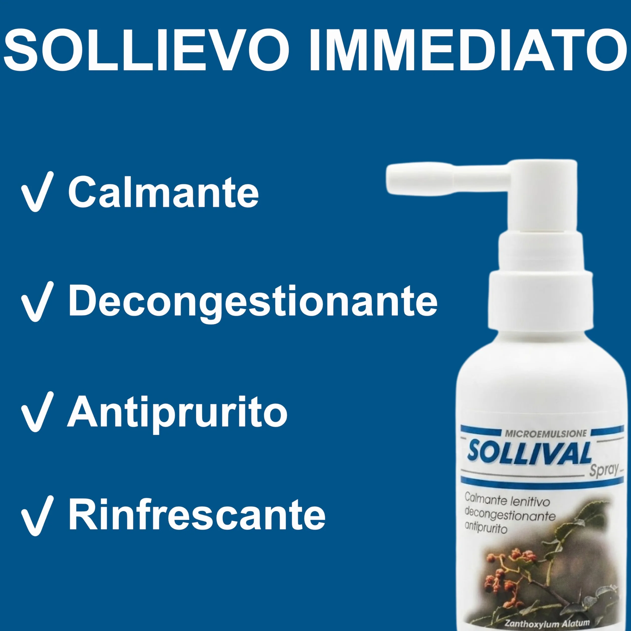 SOLLIVAL Spray Intimo Delicato per Freschezza e Comfort Quotidiano Femminile 50 ml