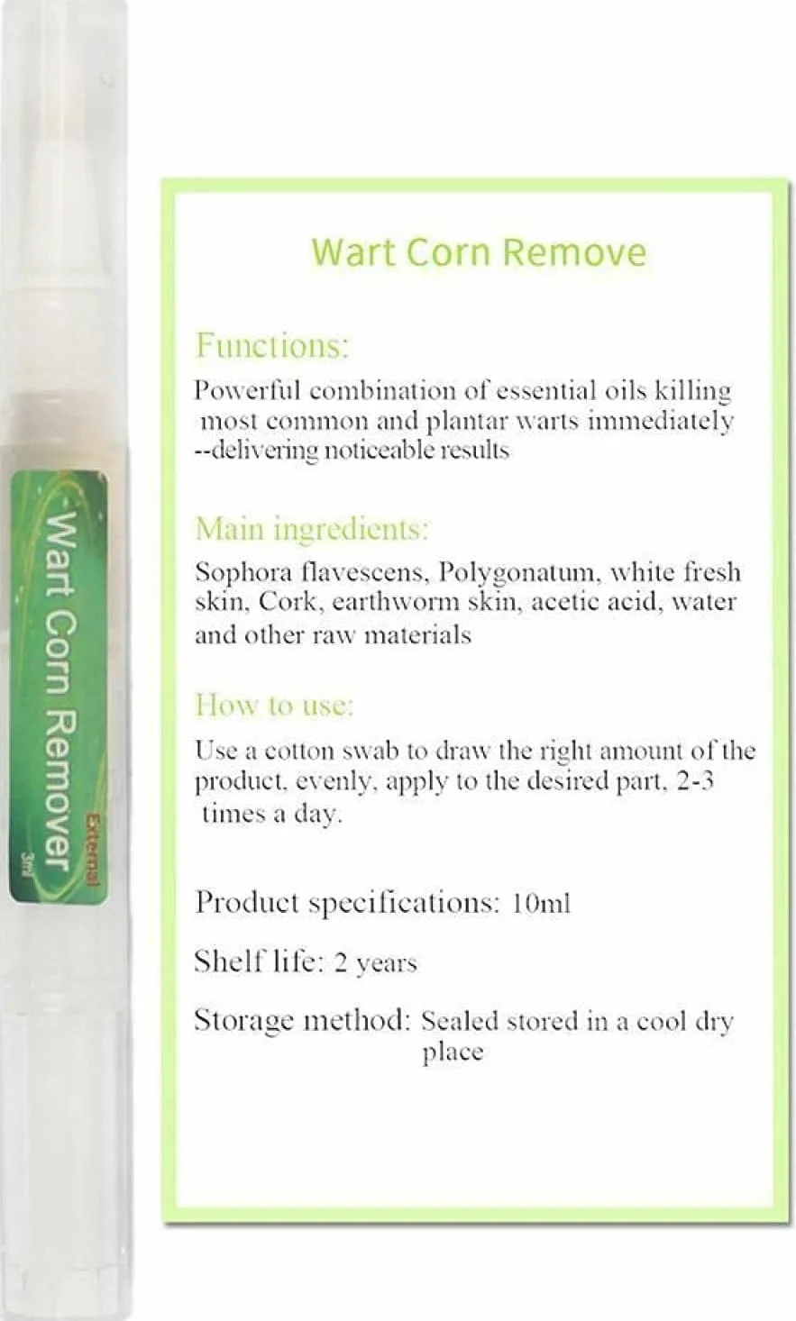 Genital Wart Treatment Papillomas Removal Liquid Wart Remover Pen 3ml