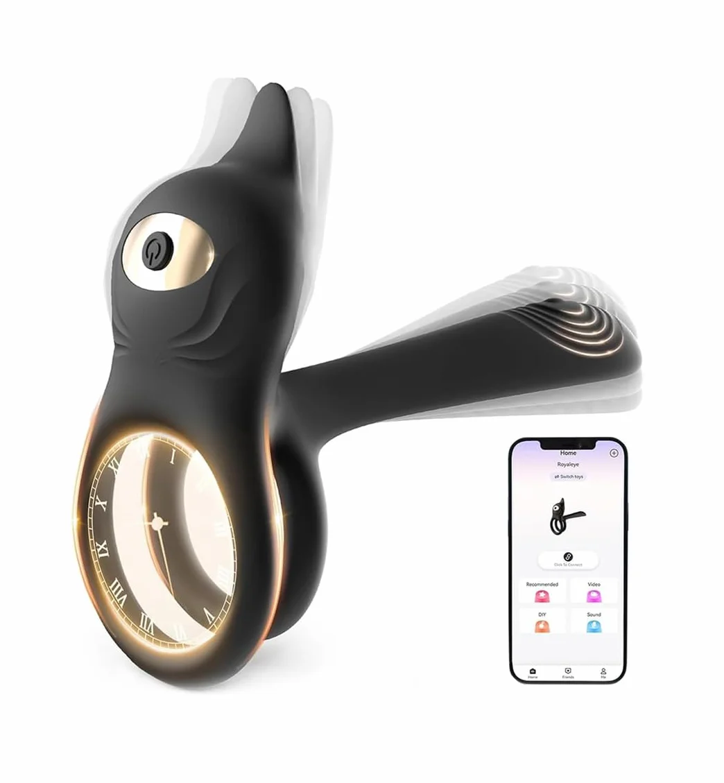 Cacuola Anello Vibrante per Lei e Lui Sex Toys Uomo, 10 Modalità Sexytoysys Uomo Coppia, Vibratore per Uomo con Telecomando, Stimolatore per Clitoride, Anello per Pene da Uomo, Anello Pene Lui Sex Toy