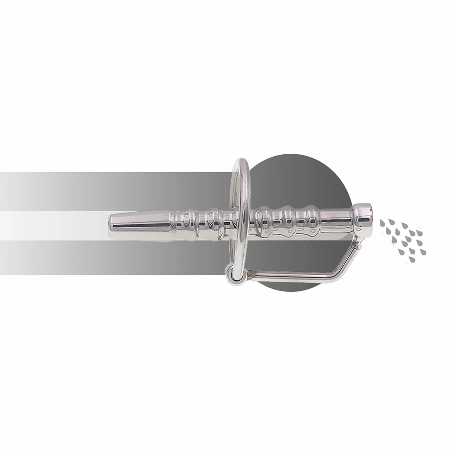 Plug Uretrale Elettrostimolante Con Anello Fallico Regolabile Dilatatore Vuoto Acciaio Inossidabile Giocattolo BDSM Uomo E Stim