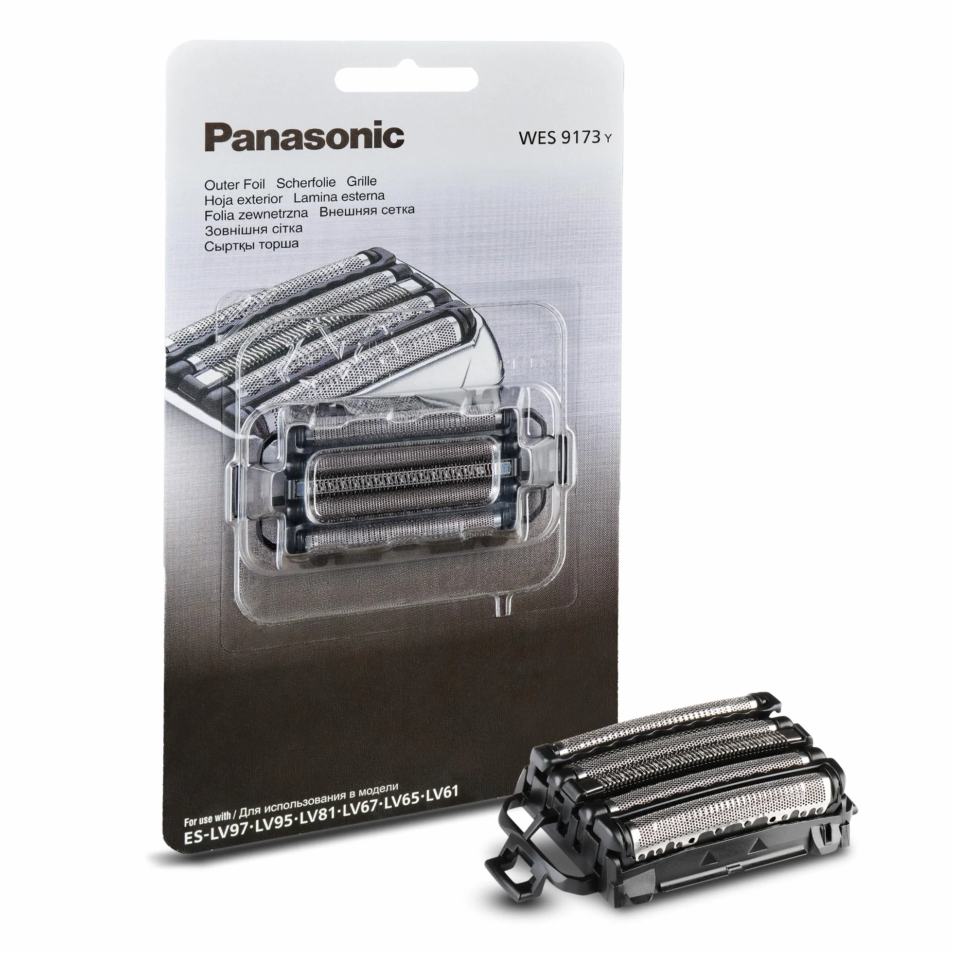Panasonic WES9173Y1361 Testina di Ricambio per Rasoi Elettrici Uomo ES-LV65/ES-LV95/ES-LV81/ES-LV61, Lamina Esterna Originale