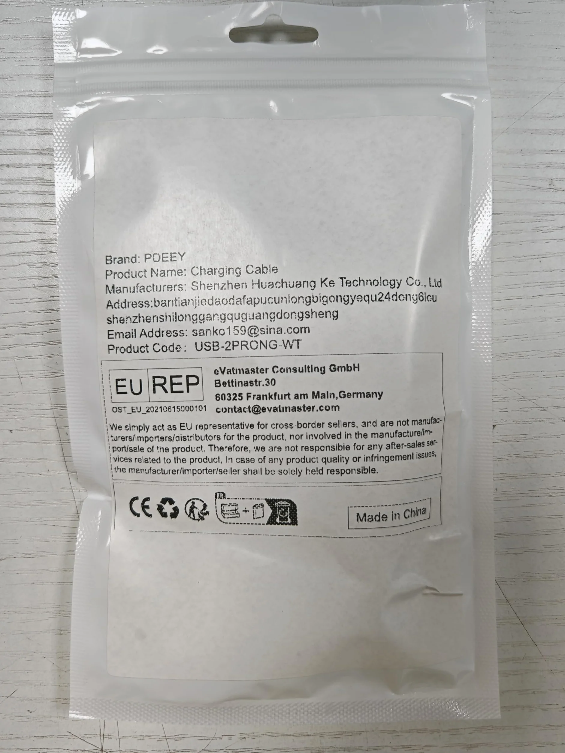 Flosser di ricambio per Hangsun Nicwell Nicefeel USB cavo di ricarica bianco