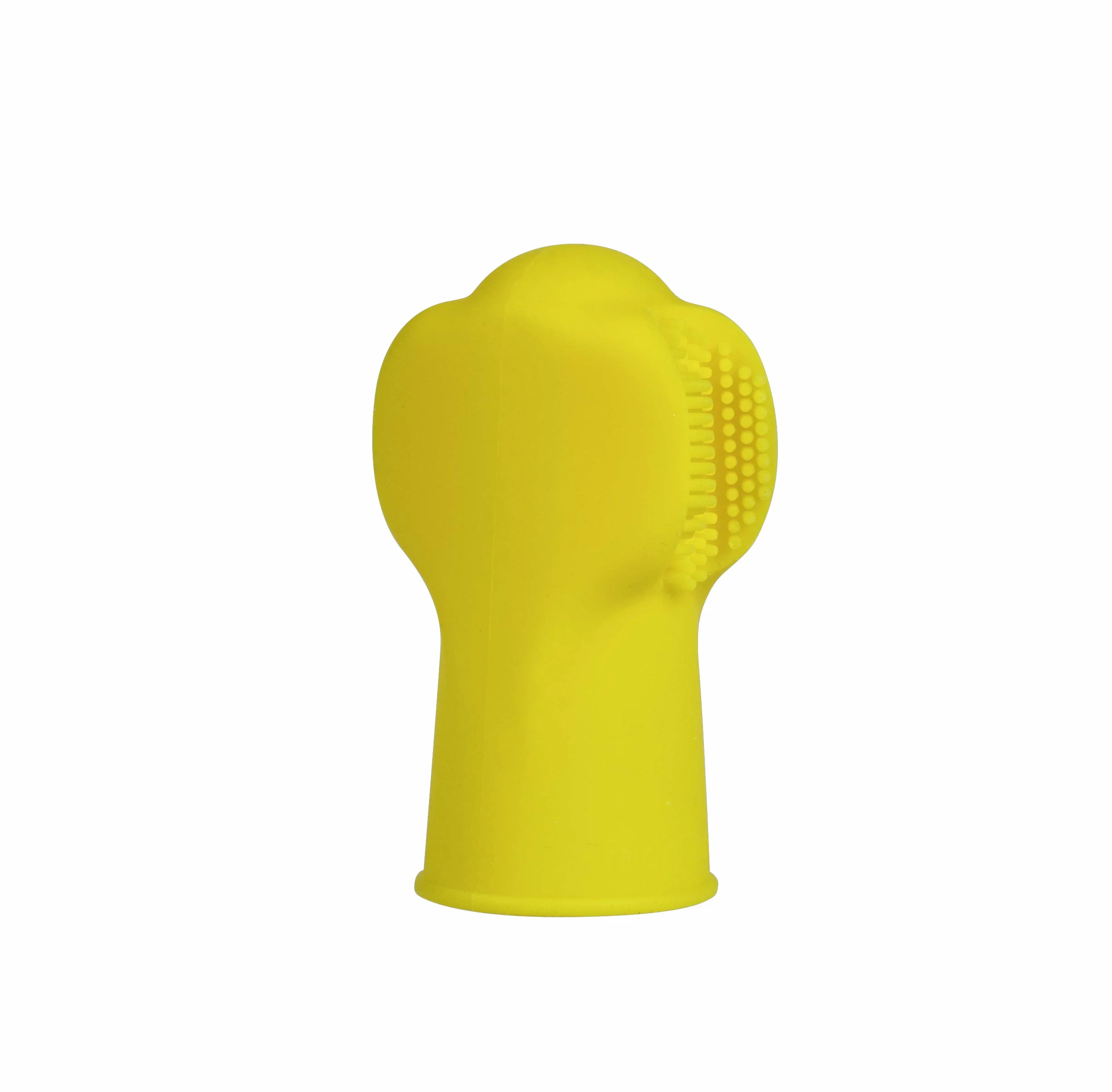 Frida Baby Spazzolino da Dito in Silicone doppio per Neonati – massaggia Gengive e Denti, antibatterico e senza BPA, Include Custodia Igienica