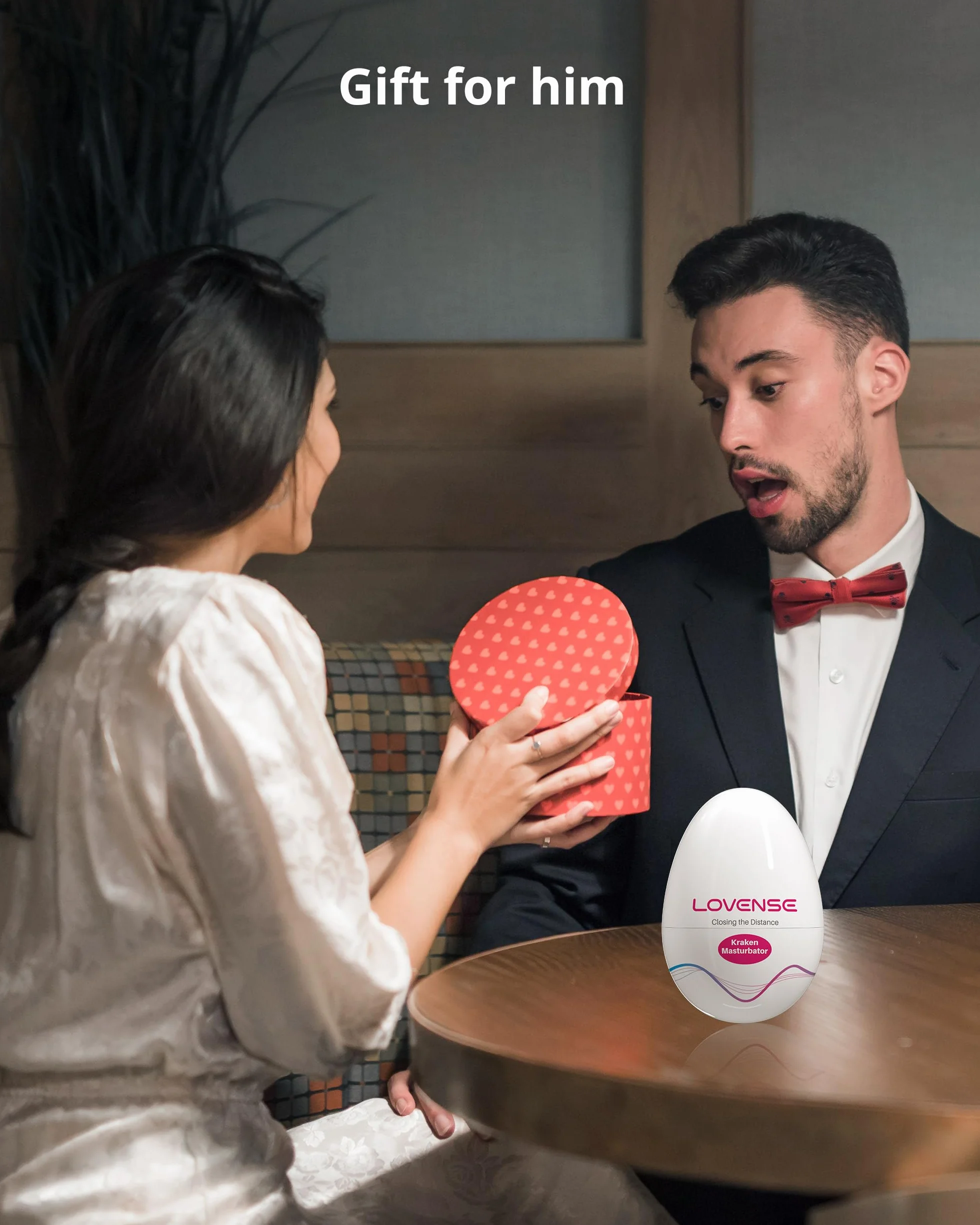 LOVENSE Kraken Masturbtore per Uomini, Massaggiatore Manuale a forma di uovo, Uomo A Uovo Portatile Tascabile, Sex Toys Uomo, Masturbatori a uovo (1 Confezione)