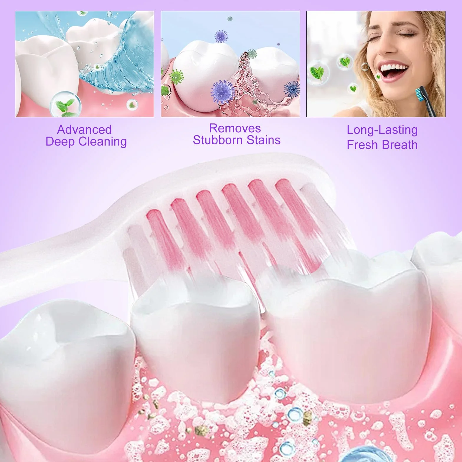 Polvere Sbiancante per Denti Minerale, Smacchiatore Sicuro per Smalto e Gengive