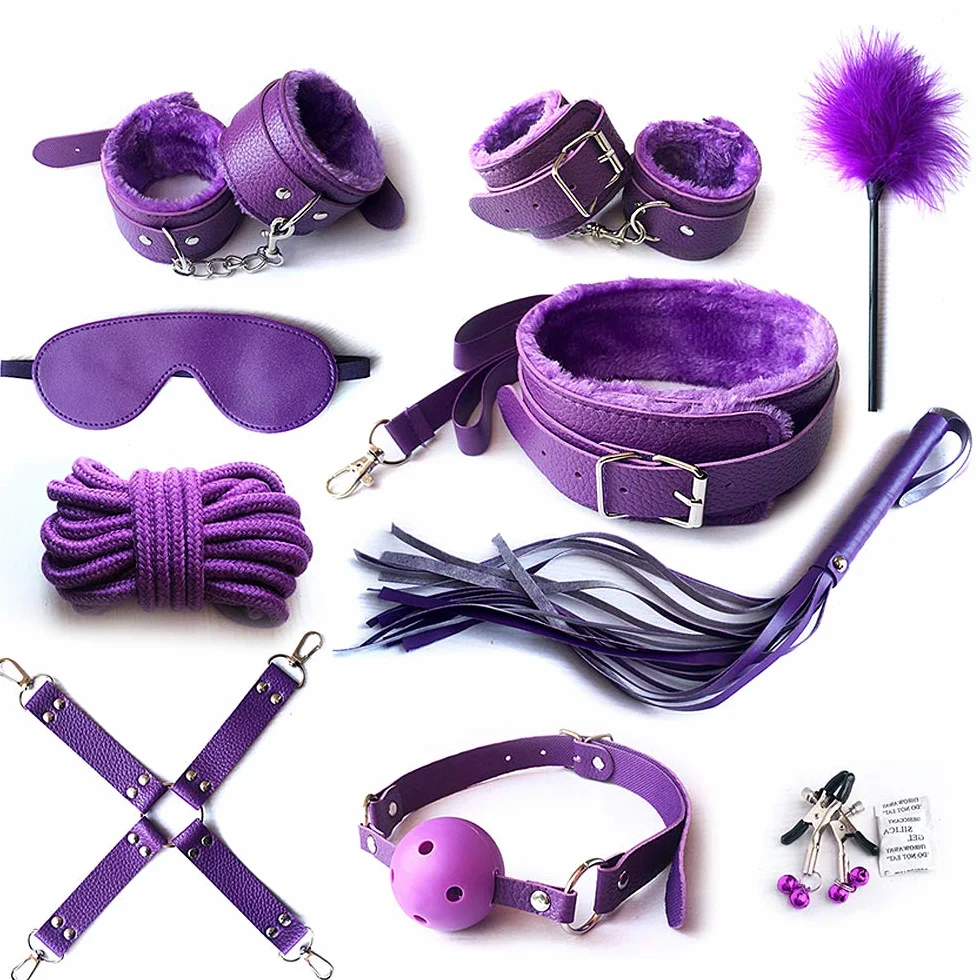 Kit Sexy Coppia Accessori manëttê sëxy ädulti Šêsso Letto Šêx Toys Coppie Sexy Shop Hot Oggetti coppia Giochi erótîticî sëxy per coppiê Kit Bõndängë 10pieces