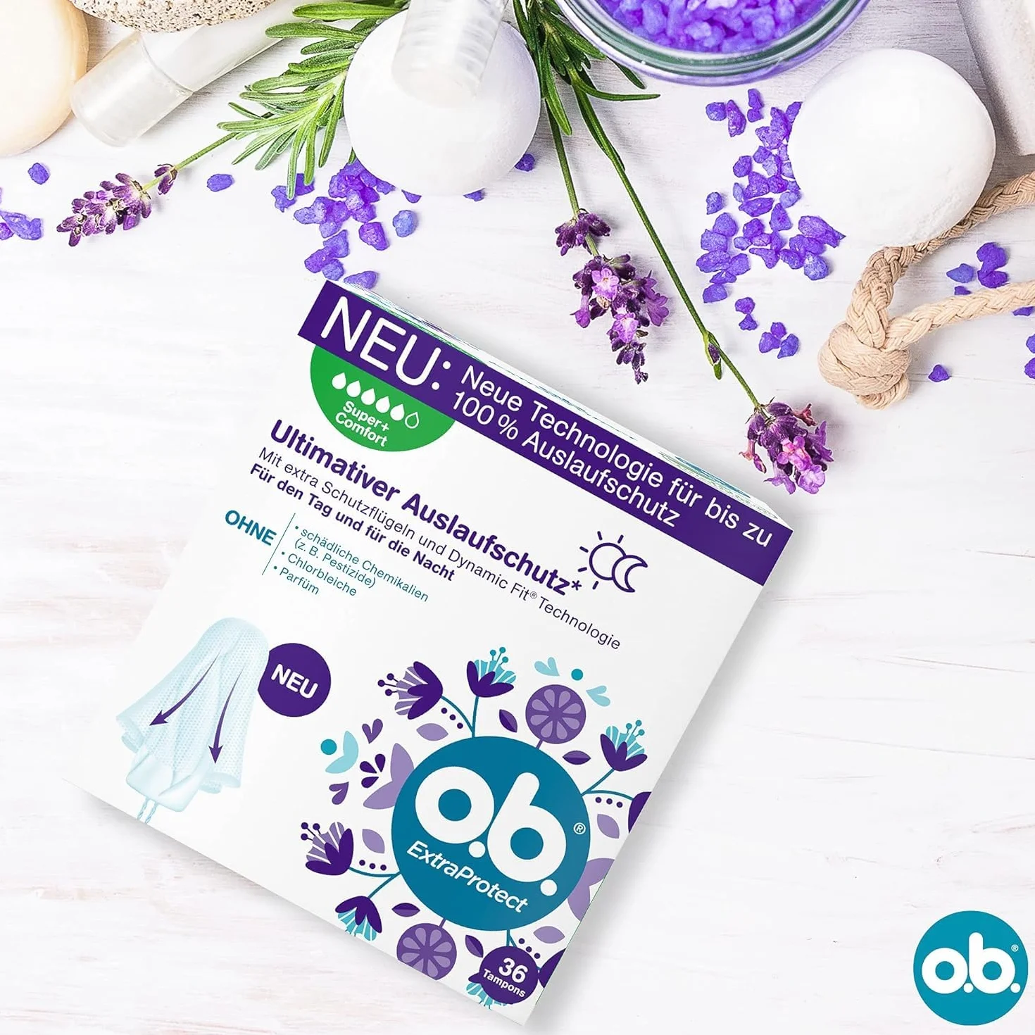 o.b. ExtraProtect Super + Comfort 36 pezzi tamponi giorni molto forti protezione 100%
