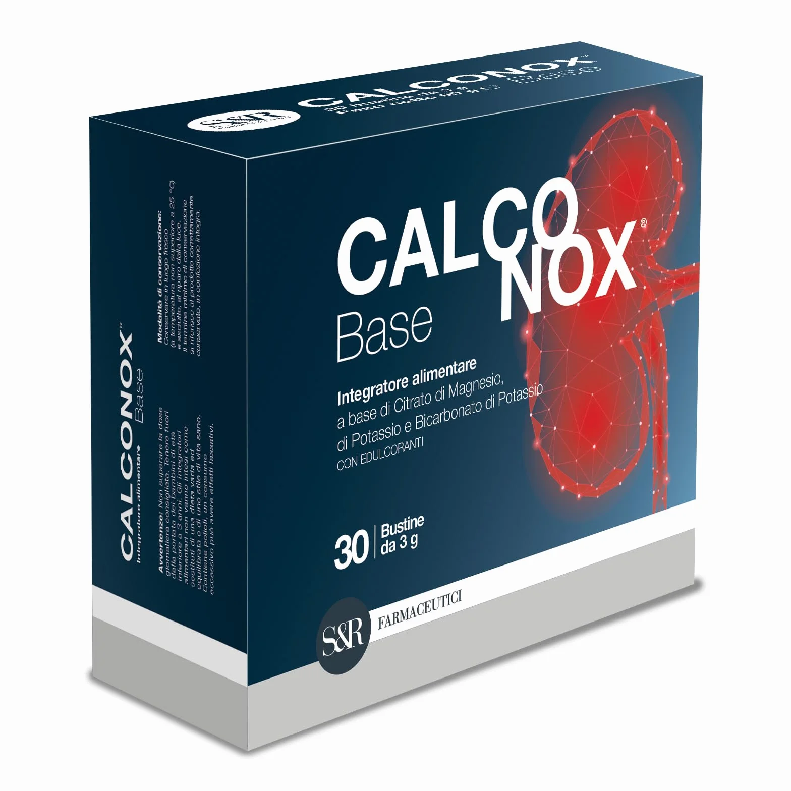 S&R Farmaceutici | CALCONOX BASE - Integratore alimentare per i disturbi dell’apparato urinario come la Calcolosi, 30 bustine