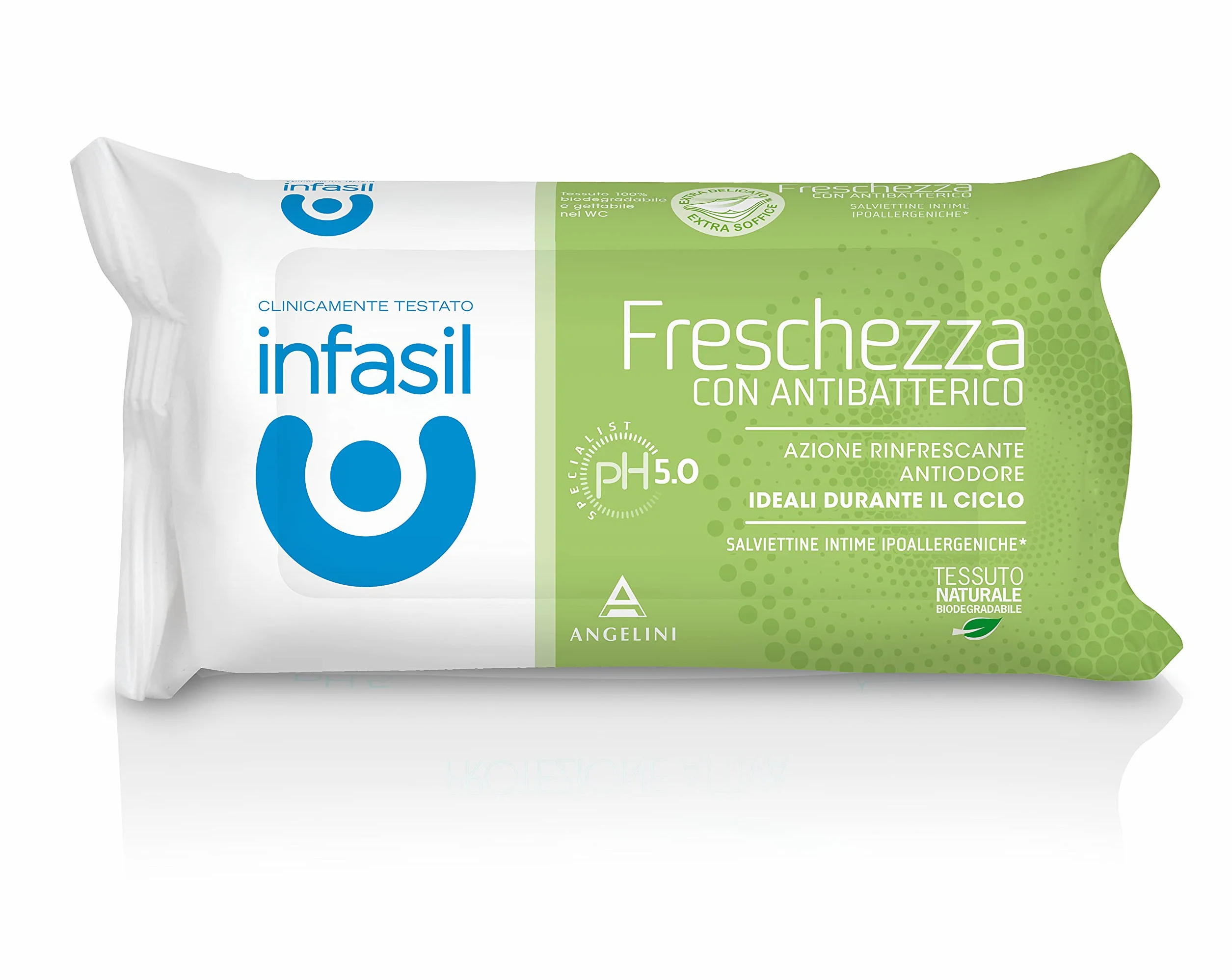 Infasil Salviette Intime Freschezza Biodegradabili pH 5.0 Antiodore Rinfrescante