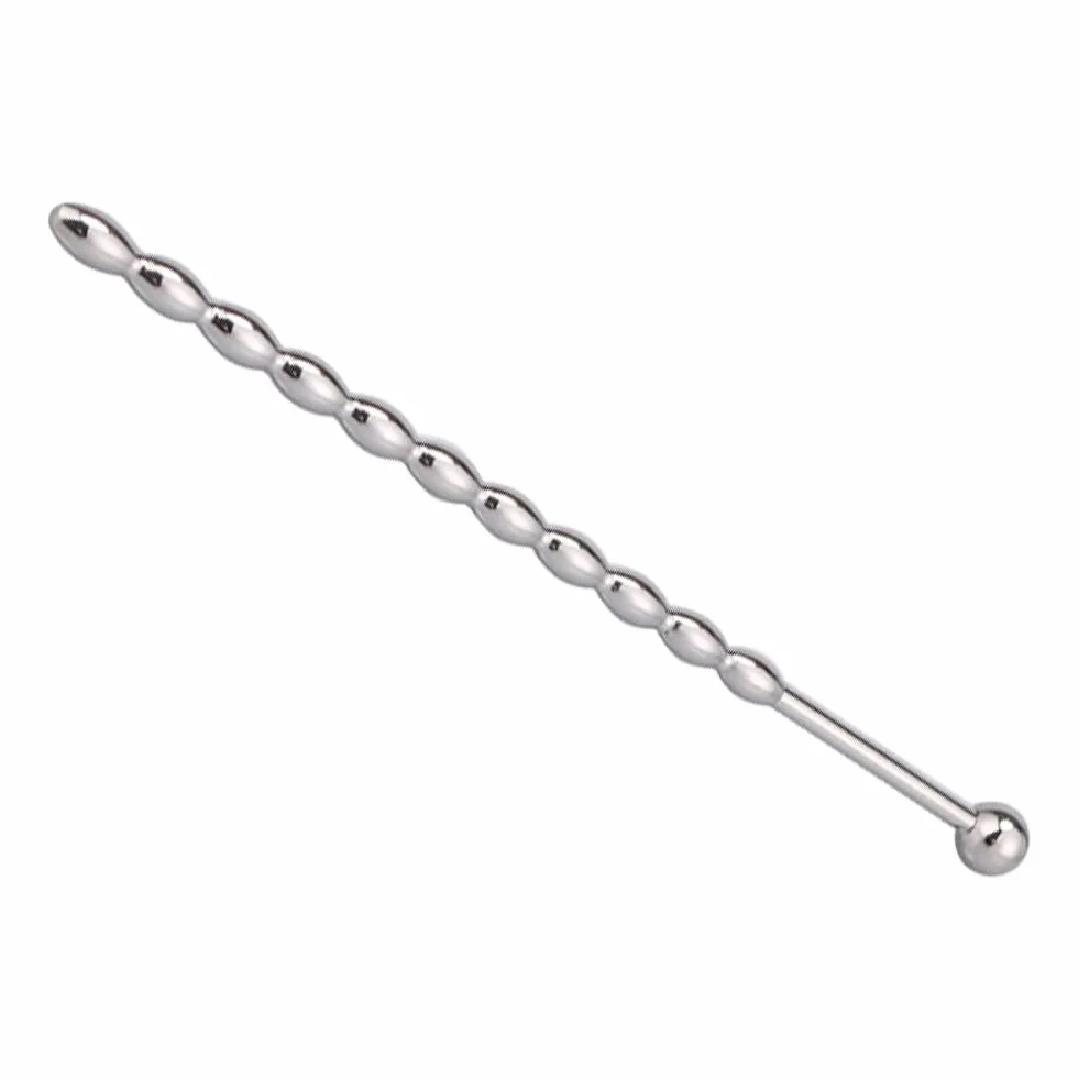 Roluck Plug uretrale in acciaio inox, perle per prostata, stimolare il pene dilatatore per uomini, masturbazione per principianti e professionisti (155 mm)
