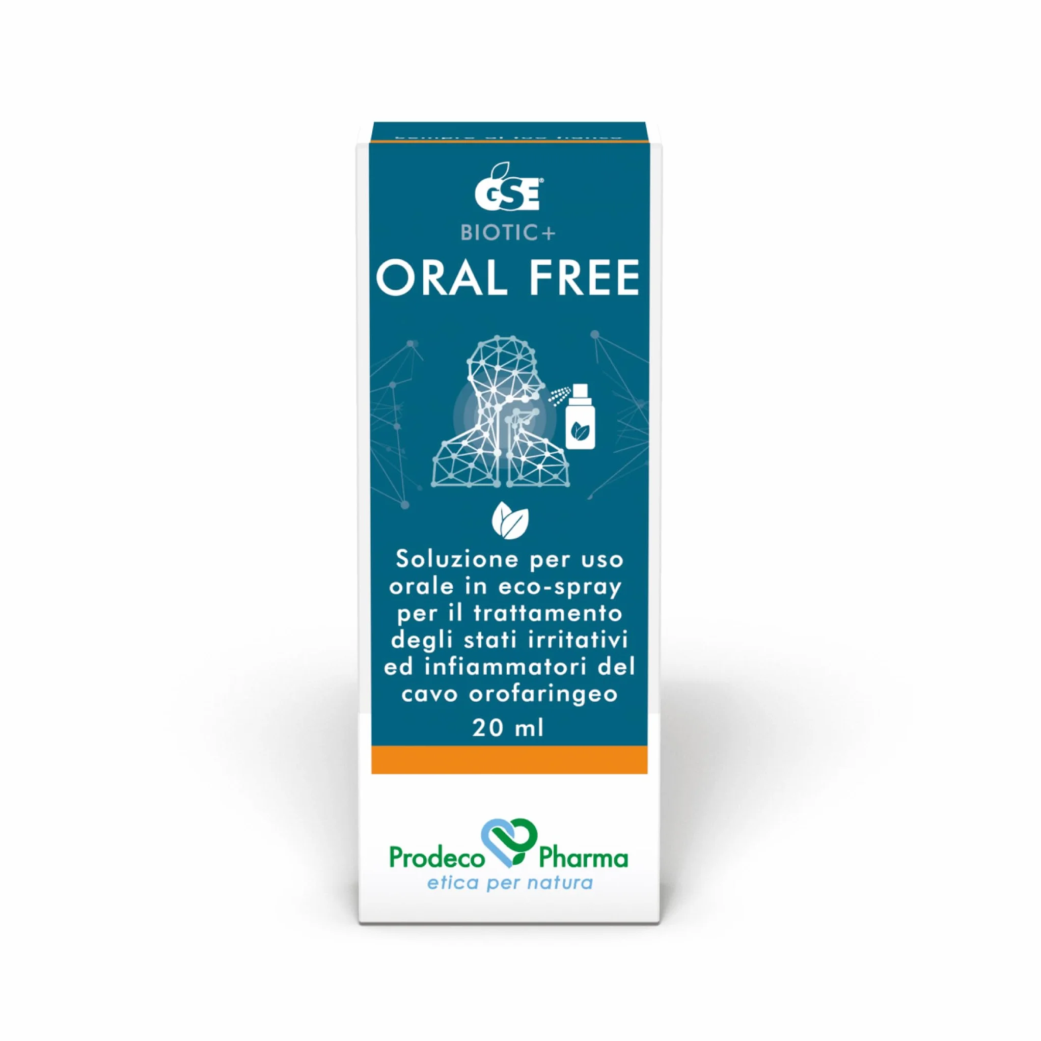 Prodeco Pharma GSE Oral Free Spray 20 ml - Soluzione Uso Orale per Irritazioni e Infiammazioni Cavità Orofaringea