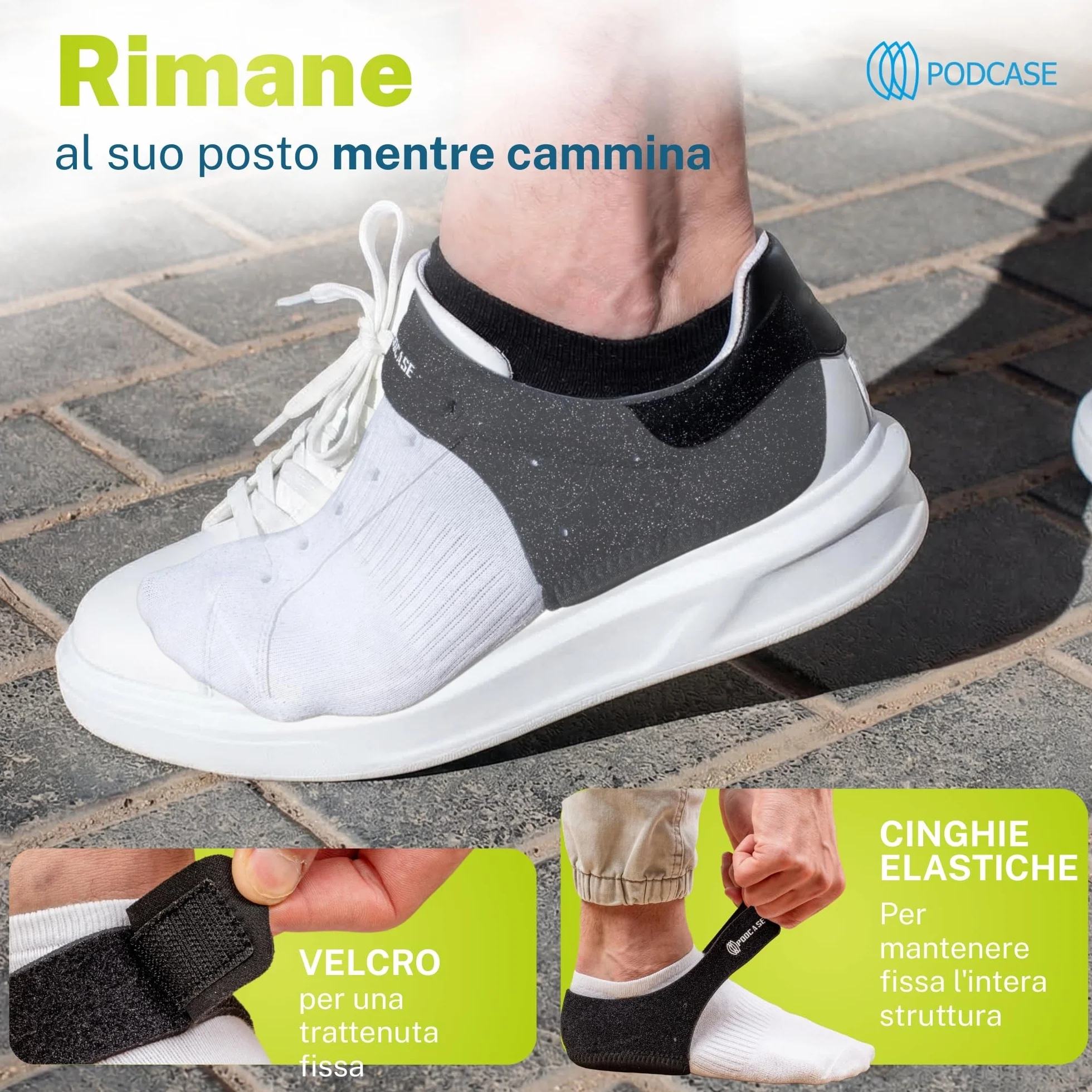 Talloniera in Silicone con Tessuto Traspirante per Tallonite e Spina Calcaneare - Plantare Unisex (L 41-47)