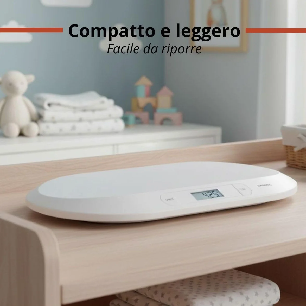 Grundig Bilancia Neonato Digitale Precisione 10 Grammi Max 20 Chili Funzione Tara Bianco