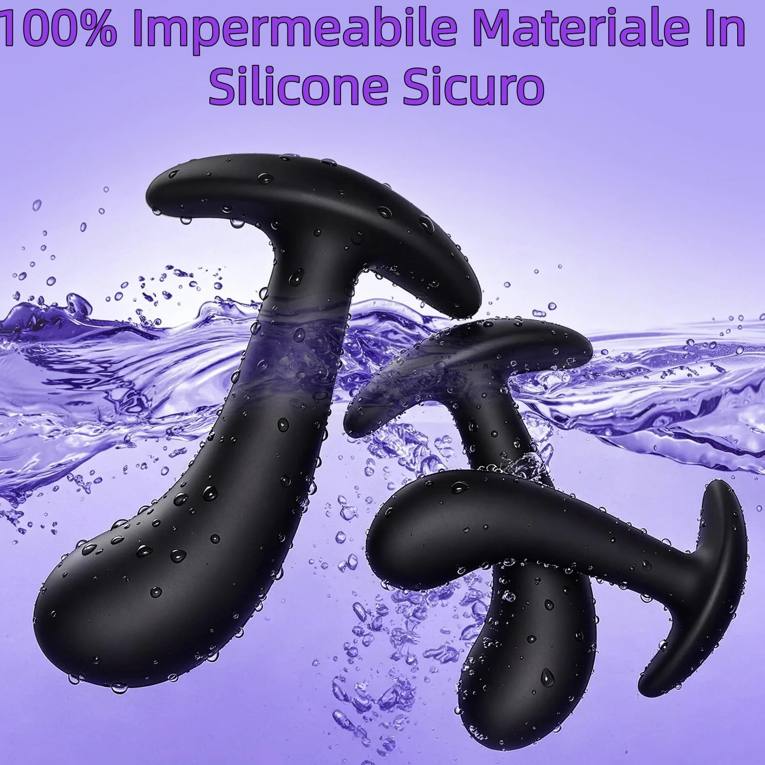 3PCS Plug Analesex Sex Toys Plug Anale-Dilatatore Donna Uomo Sexytoysys Donna Coppia Dilatatore Ano Giochi Erotiici per Coppie Silico Butt Plug Dilatatori Anali Grande Medio Piccolo Anal Plug Sex Toy