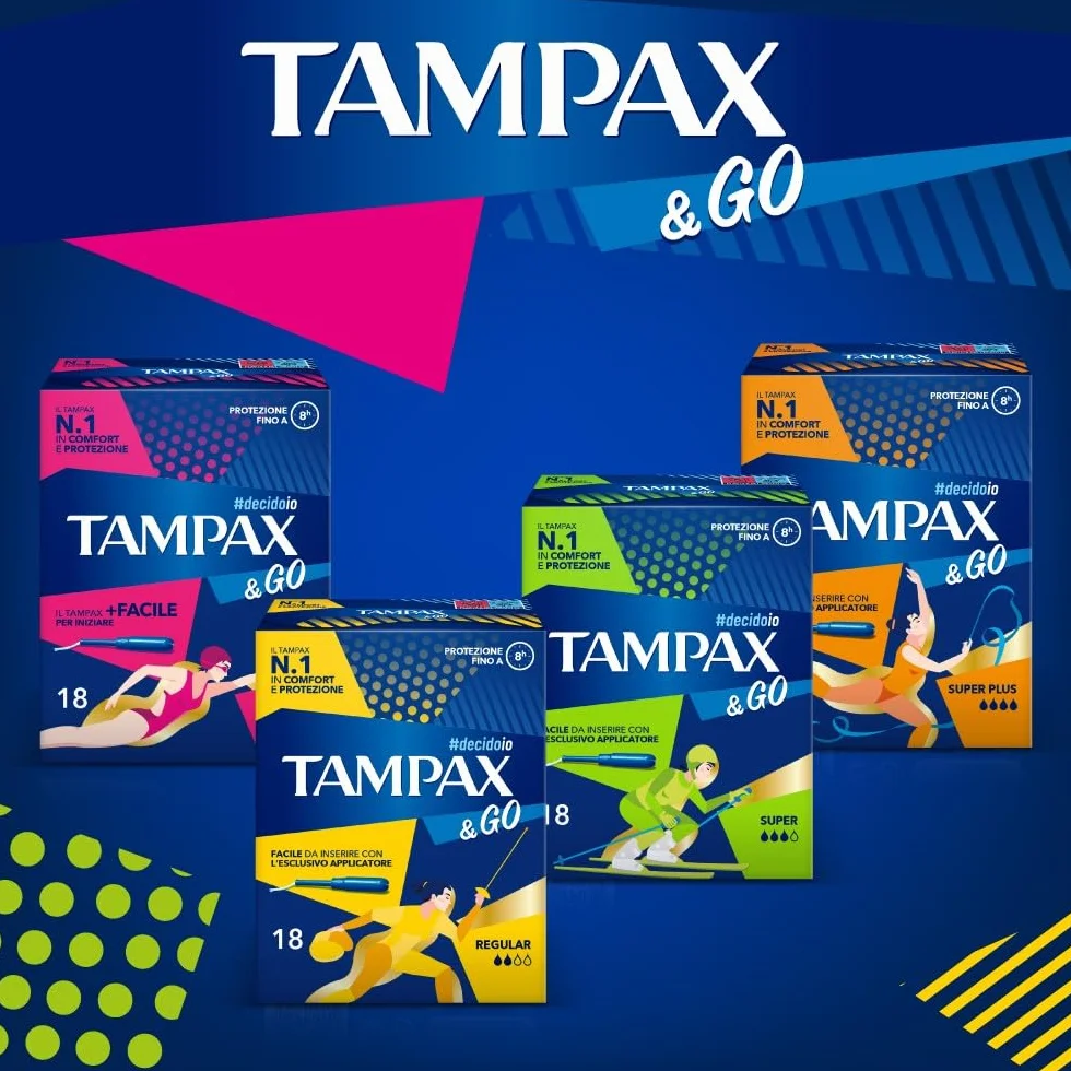 TAMPAX &GO SUPER x18