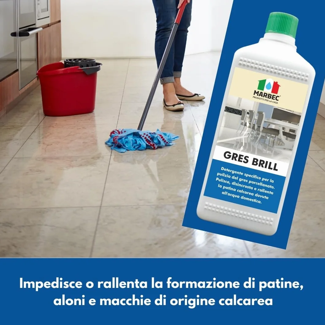 MARBEC GRES BRILL 1LT Detergente per Gres Porcellanato