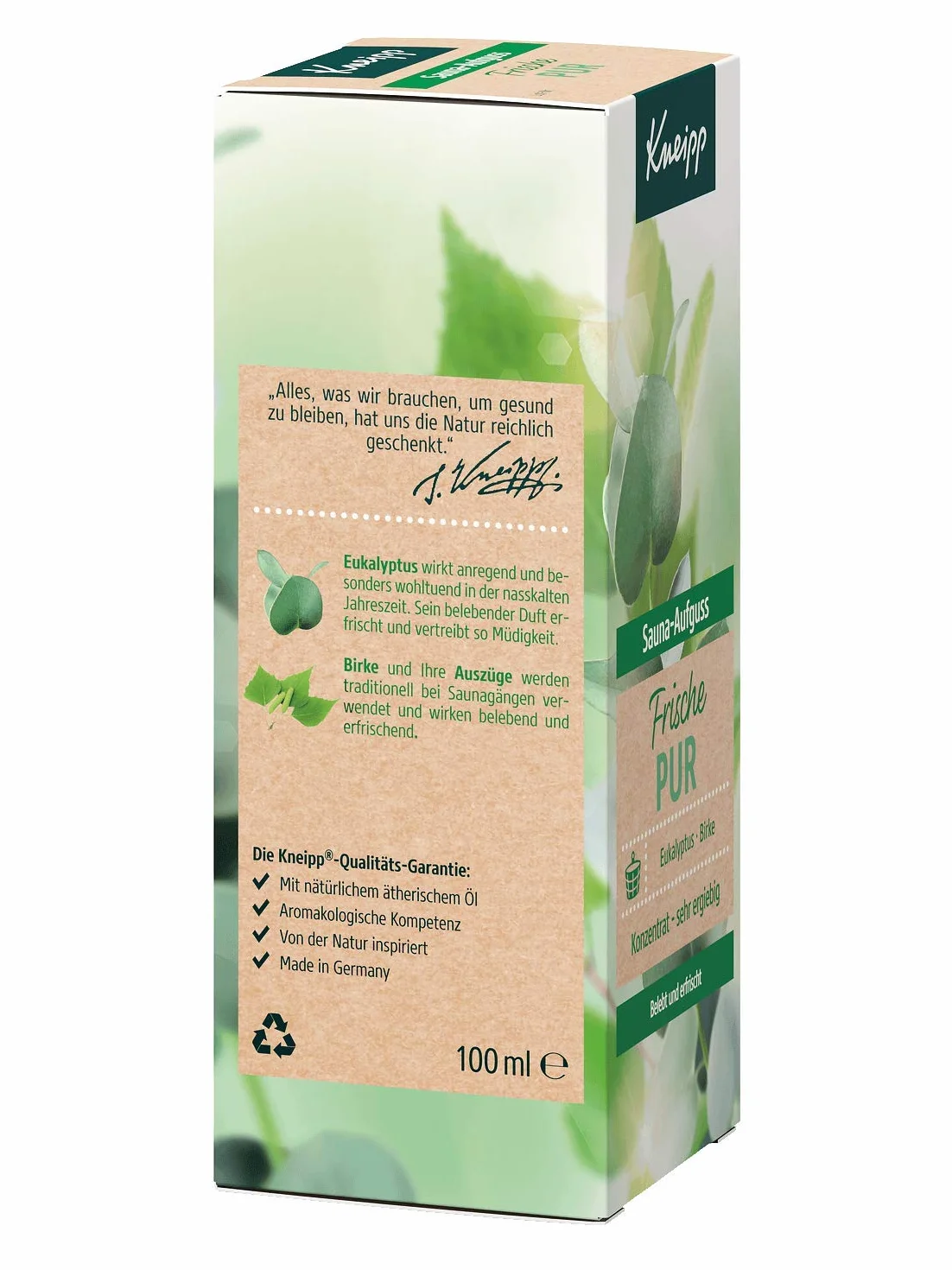 Kneipp Sauna-Aufguss Frische Pur, 100 ml Soluzione