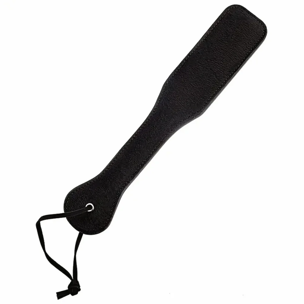 Set da 4 pezzi di paddle da allenamento in pelle nera con piume per feste