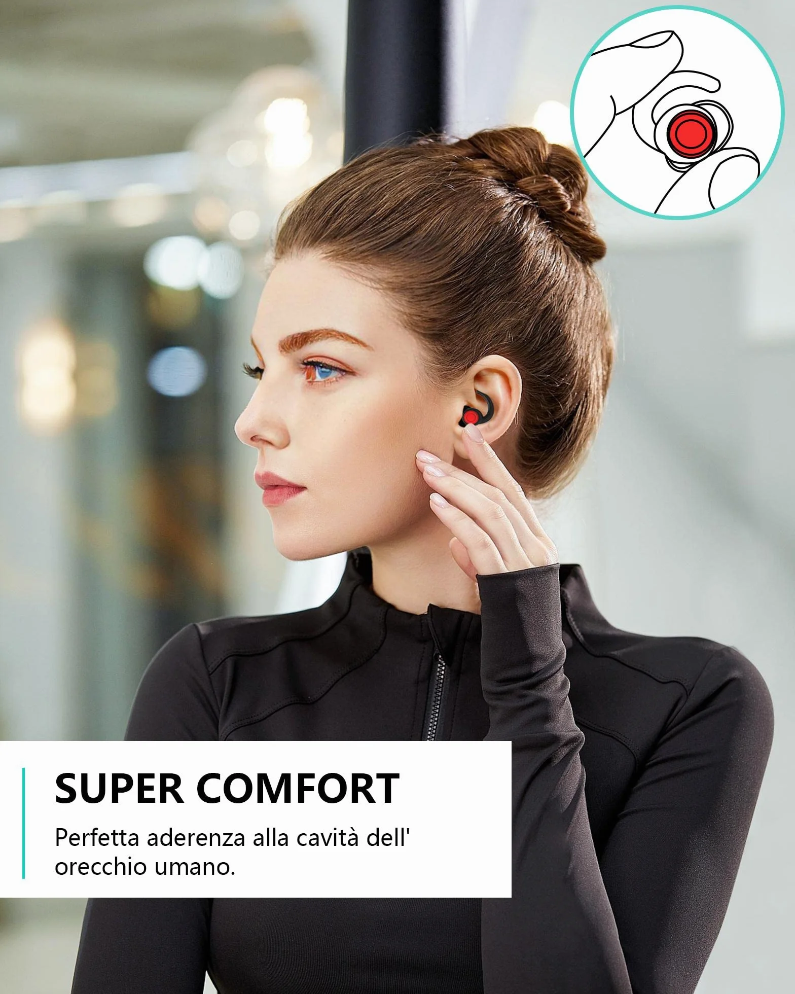 SUPCEAT Silicone Tappi Orecchie per Dormire, 2 Paia Tappi per le Orecchie Antirumore Lavabili Riutilizzabili per Sonno Leggero Riduci i rumori, per Lavoro, Feste, Studio, Discoteca, Concerti