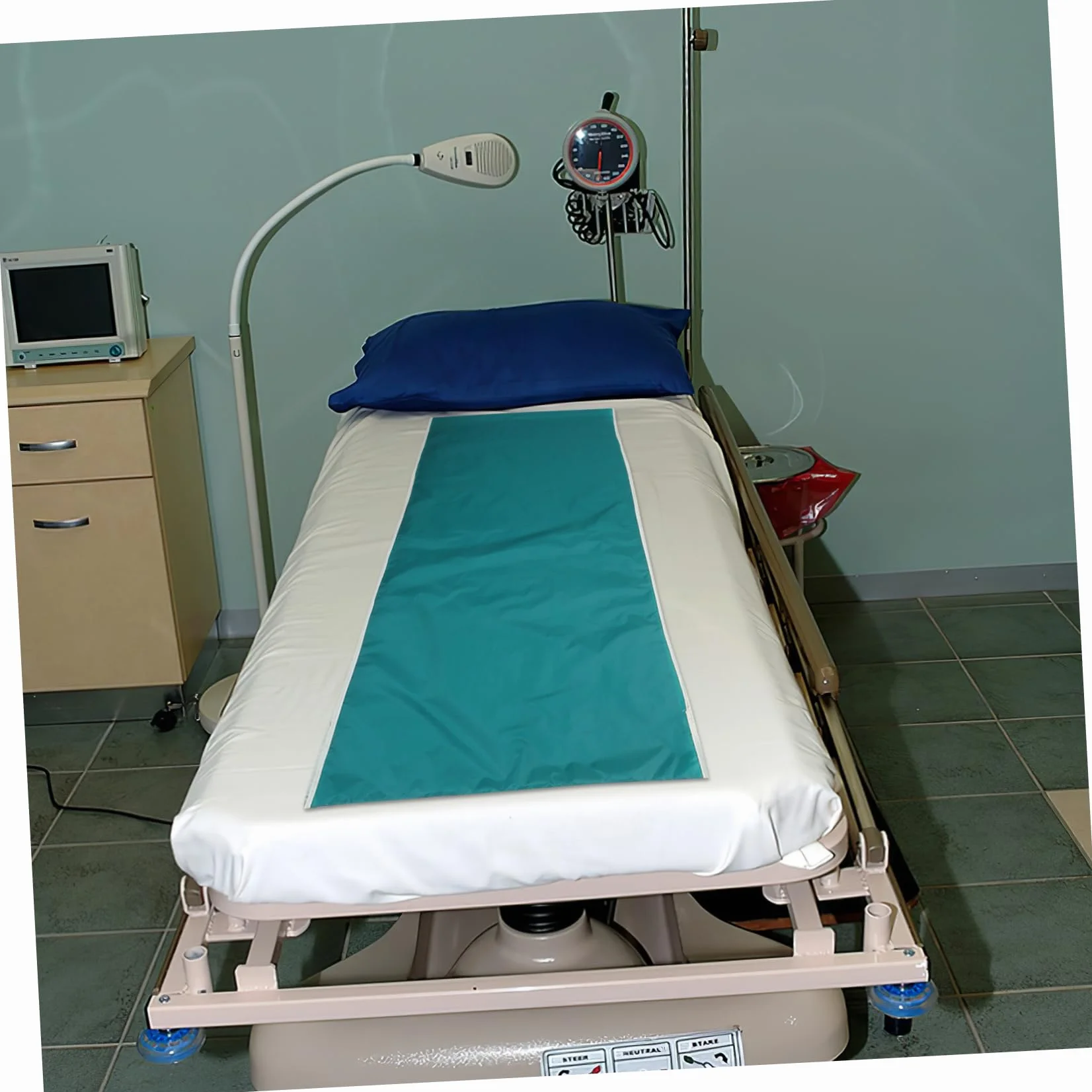 Yardenfun Telo Facilita Ribaltamento e Spostamento nel Letto 180x75 cm Verde Poliestere Scorrevole per Pazienti Allettati