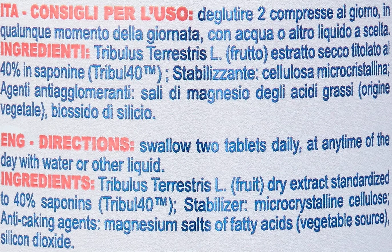 Tribulus Terrestris 1000 mg 240 compresse aumento forza e potenza