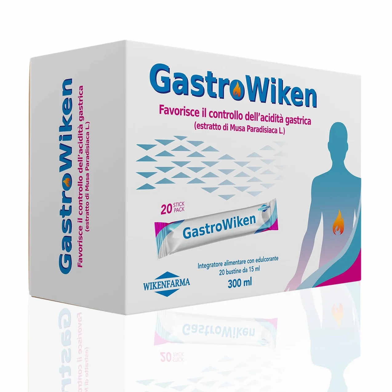 GASTROWIKEN 20 BUSTINE Specifico per bruciore di stomaco, reflusso e gastrite
