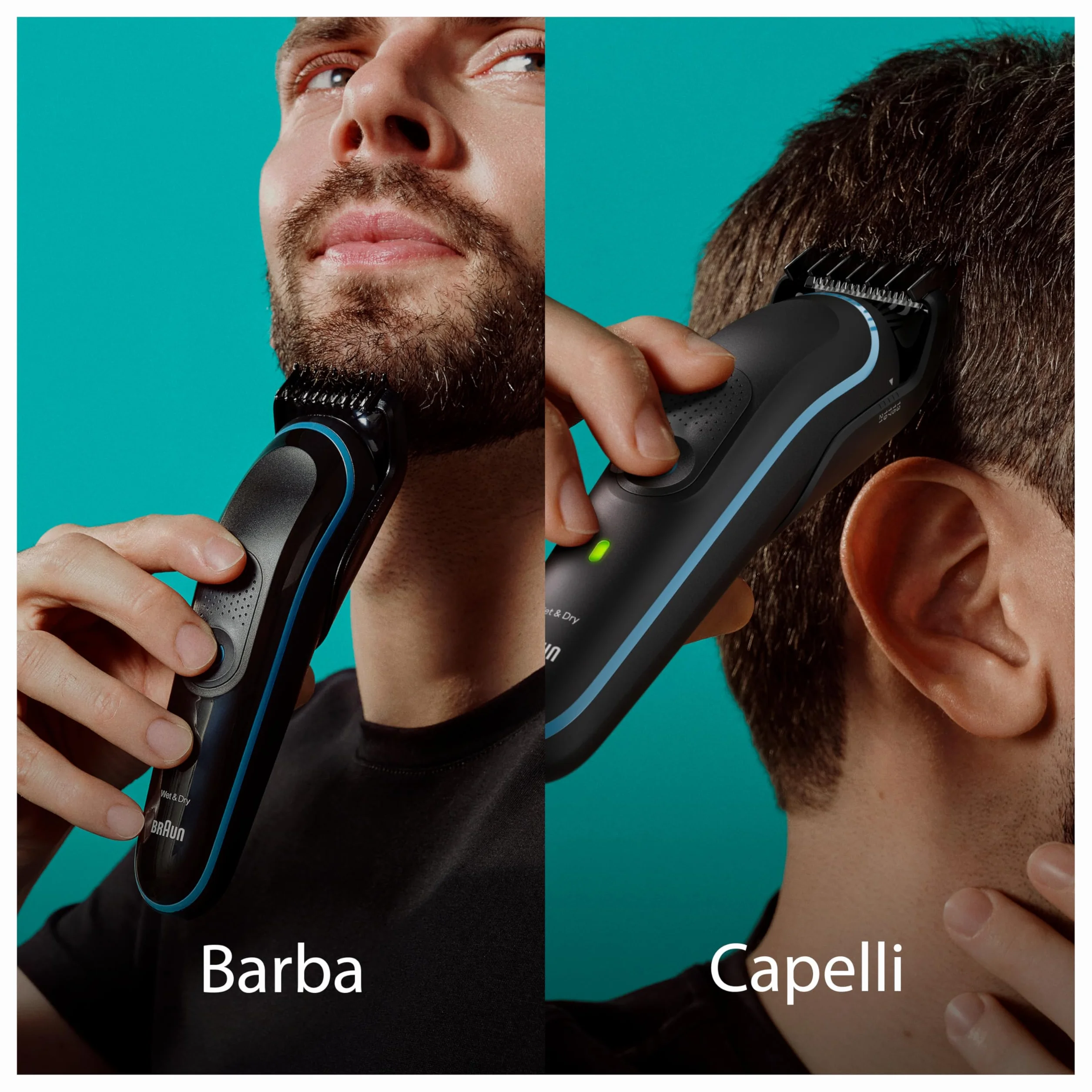 Braun MGK5445 Regolabarba e Tagliacapelli Uomo 10-in-1 Styling Nero