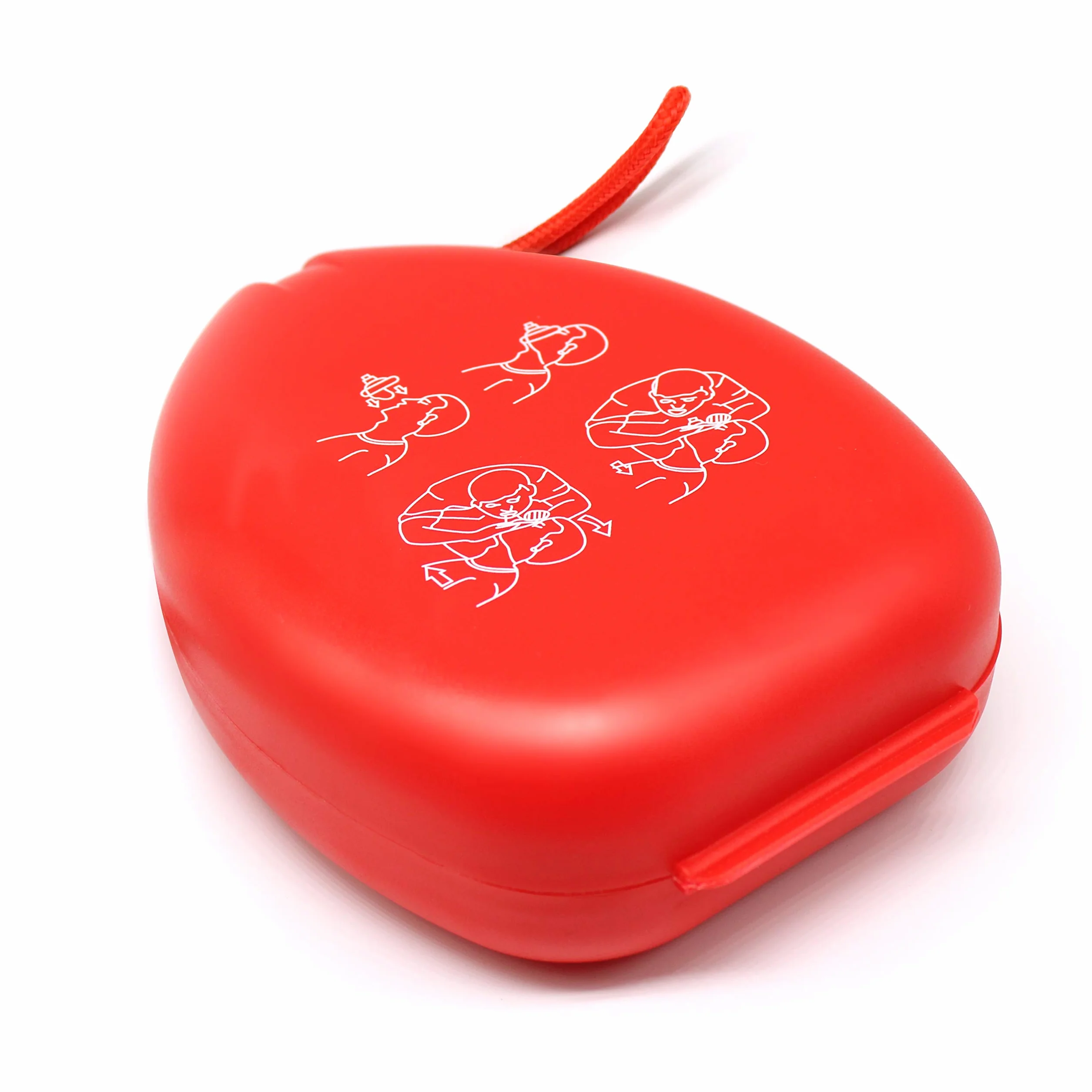 AIESI Pocket Mask maschera di rianimazione professionale con valvola unidirezionale e filtro CPR Resuscitator