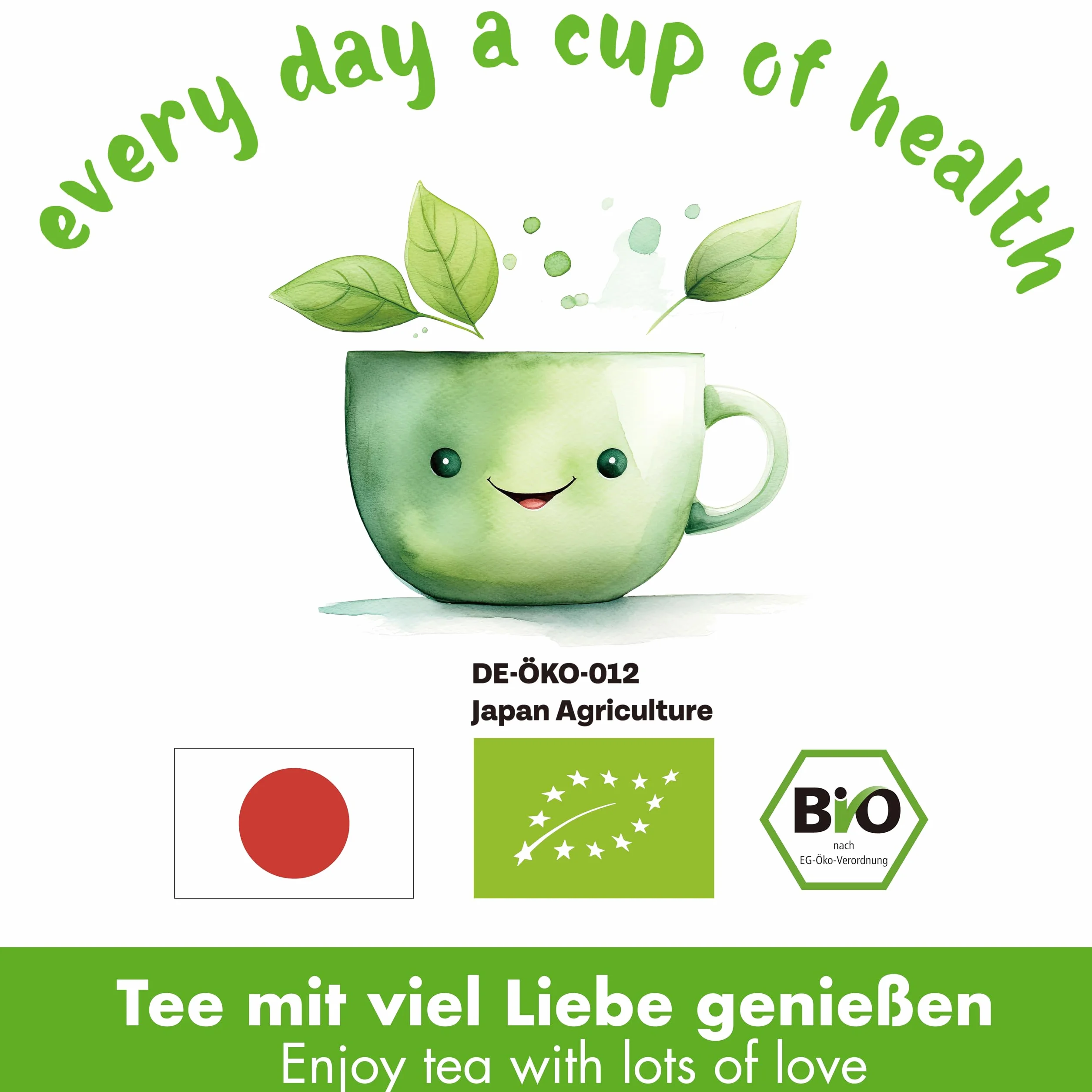Goodwei Tè verde Sencha biologico dal Giappone | Autentico Sencha di grado superiore, 250 g