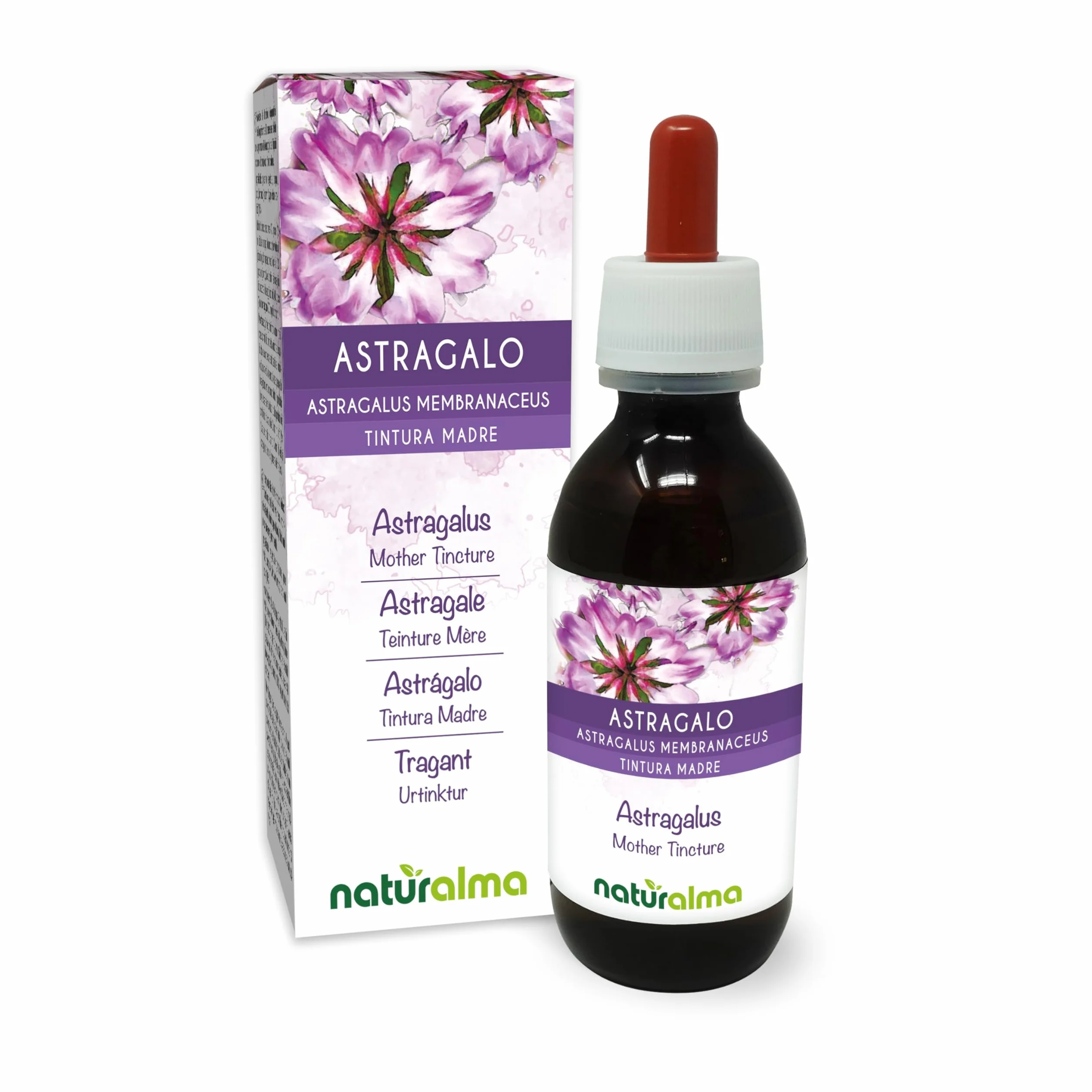 Naturalma Astragalo Tintura Madre analcoolica 120 ml Integratore alimentare Vegano