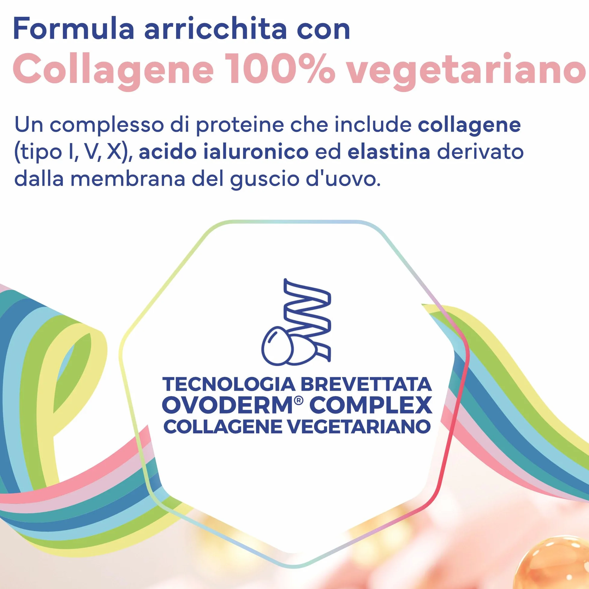UPSA x Nourished Collagene Skin Lift 30 Gummies Integratore Alimentare con Acido Ialuronico ed Elastina