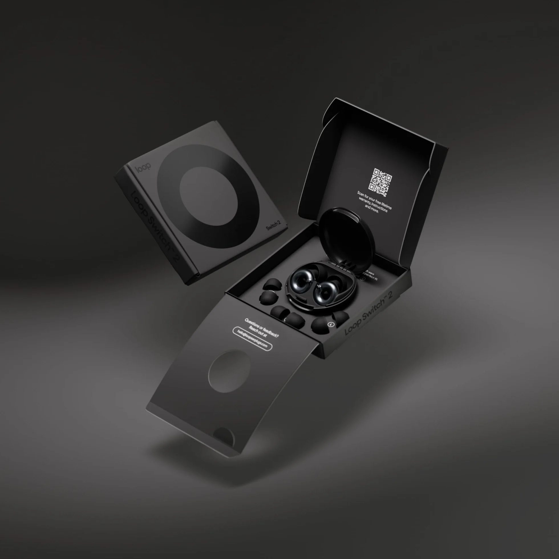 Loop Switch 2 auricolari personalizzabili 3 modalità riduzione rumore 20-26dB SNR flessibile