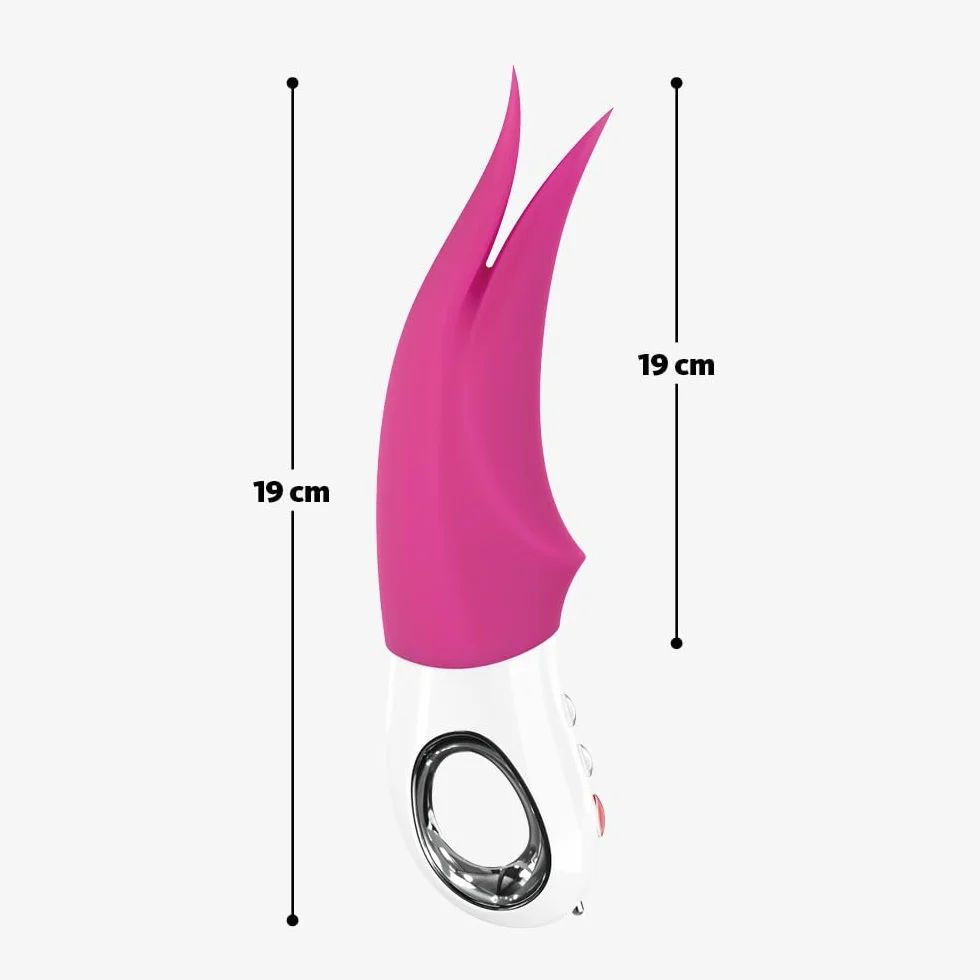 Fun Factory VOLTA - Vibratore esterno per lei con punte flessibili, Vibratori clitoride, Silicone, Rosa