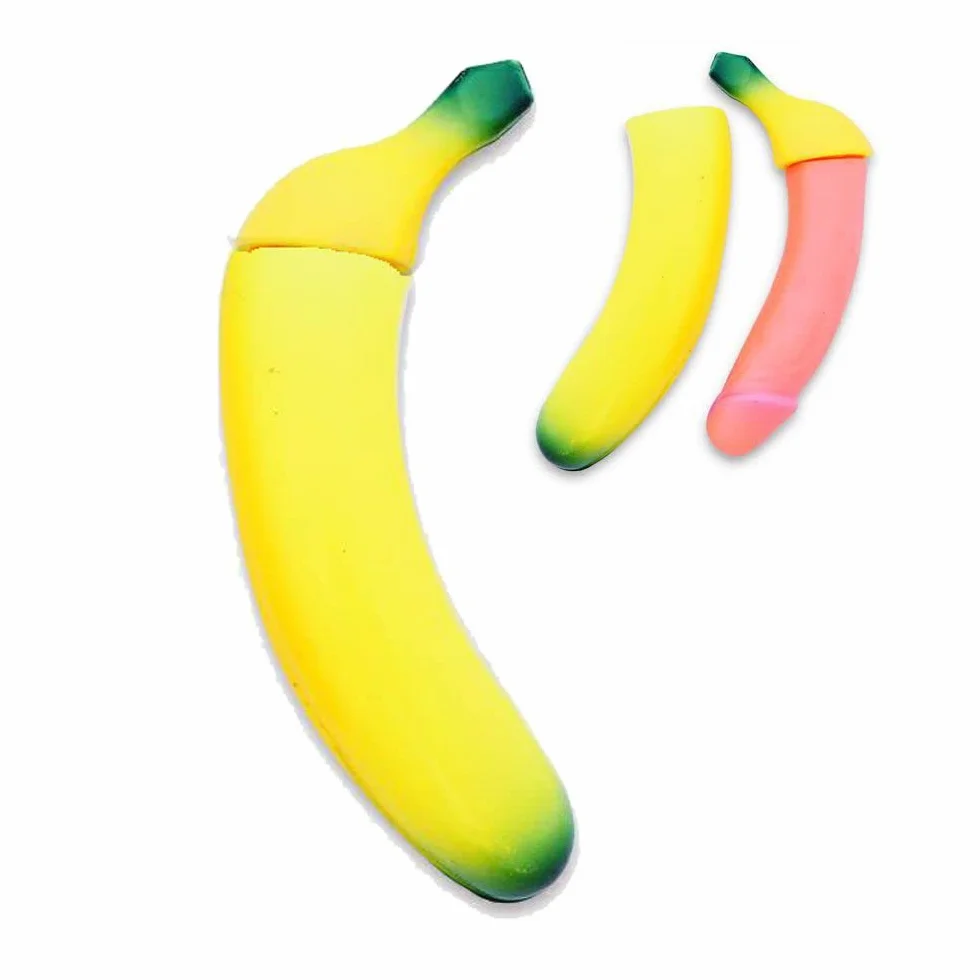 BANANA PISELLO SORPRESA SEXY ADDIO AL NUBILATO GADGET PER ADULTI SCHERZO FESTA