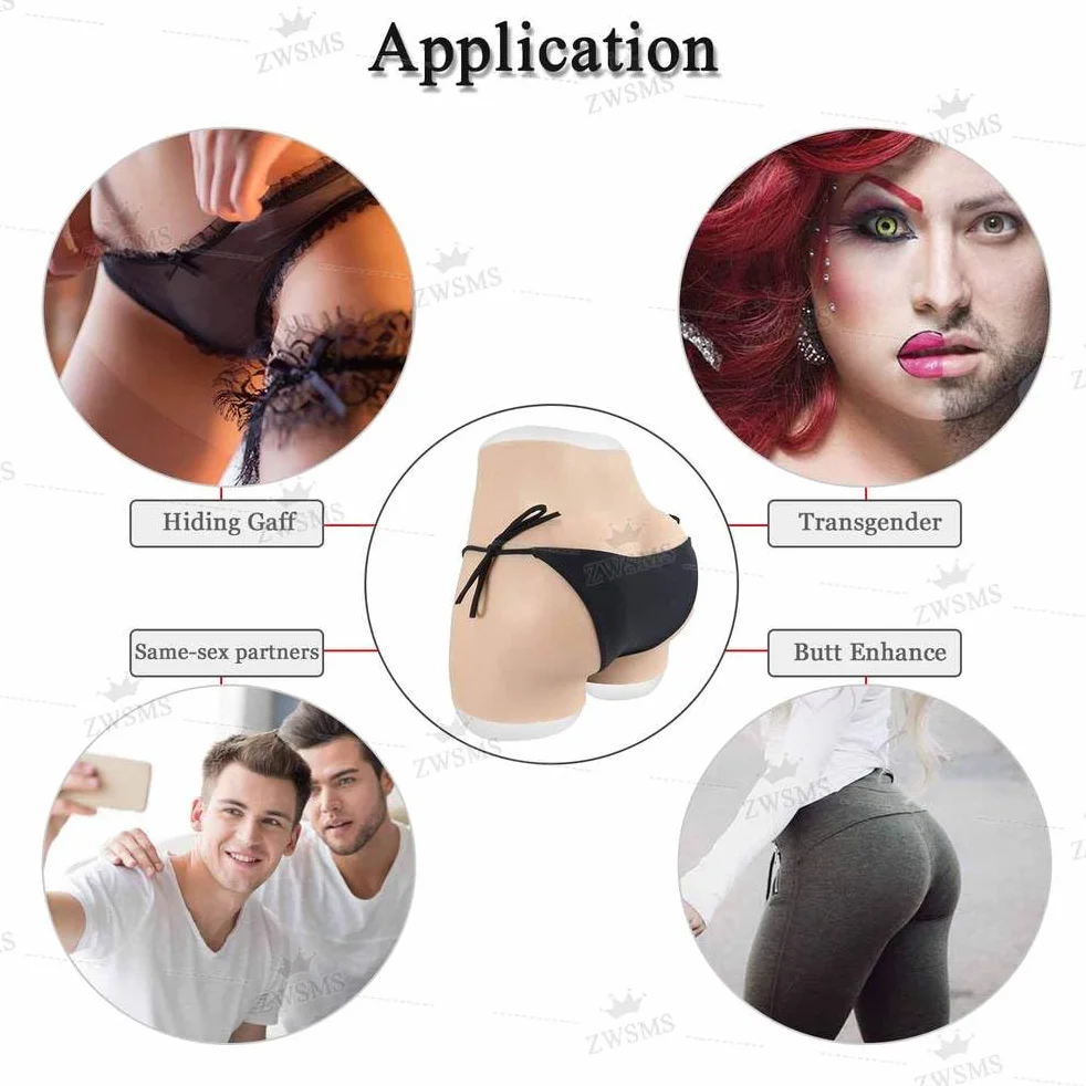 Pantaloni con Vagina Finta in Silicone per Crossdresser, Cosplay e Drag Queen