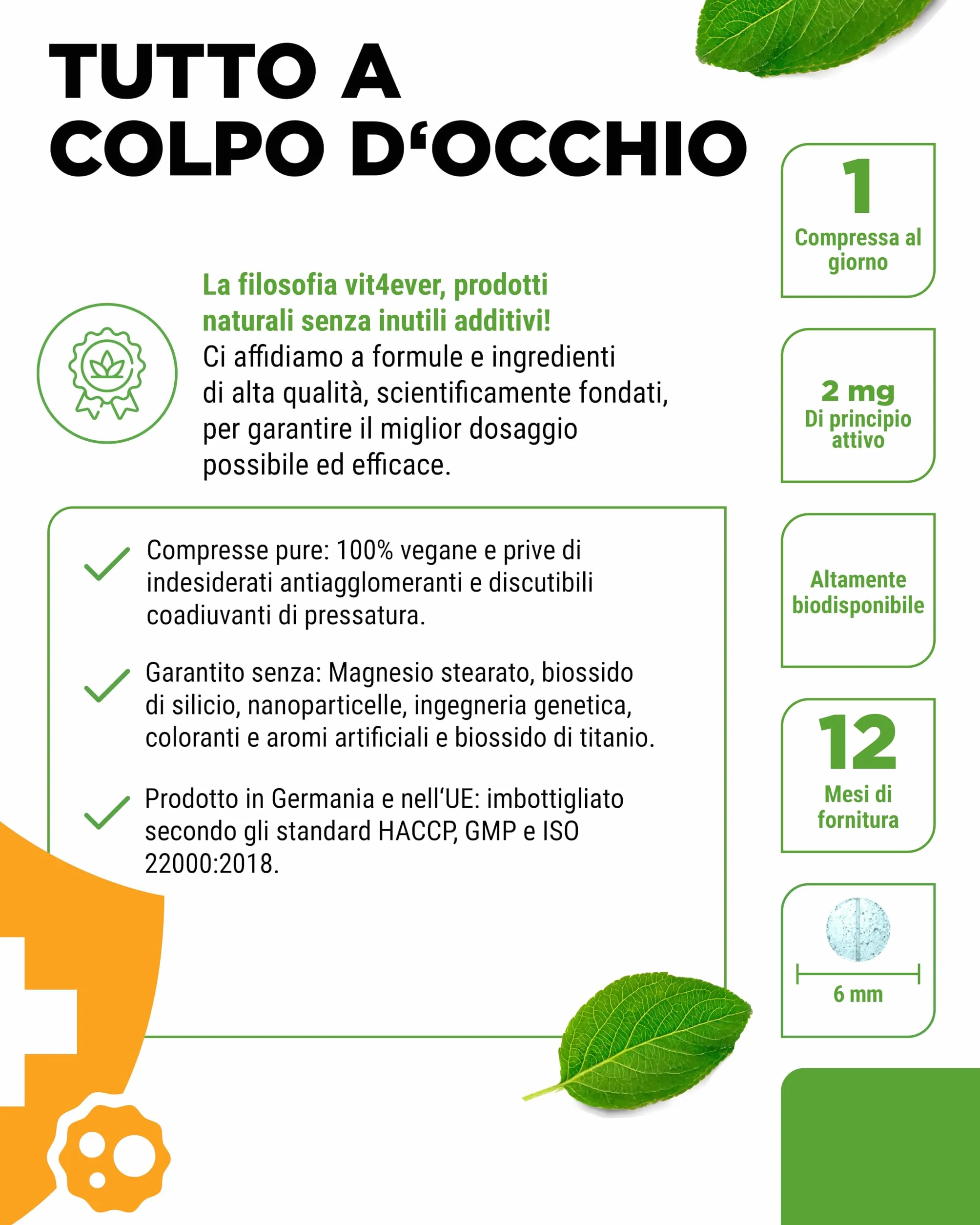 Rame - 365 compresse da 2 mg ciascuna - Fornitura per 1 anno - Elevata biodisponibilità - Rame gluconato - Altamente dosato - Vegano - Senza indesiderabili