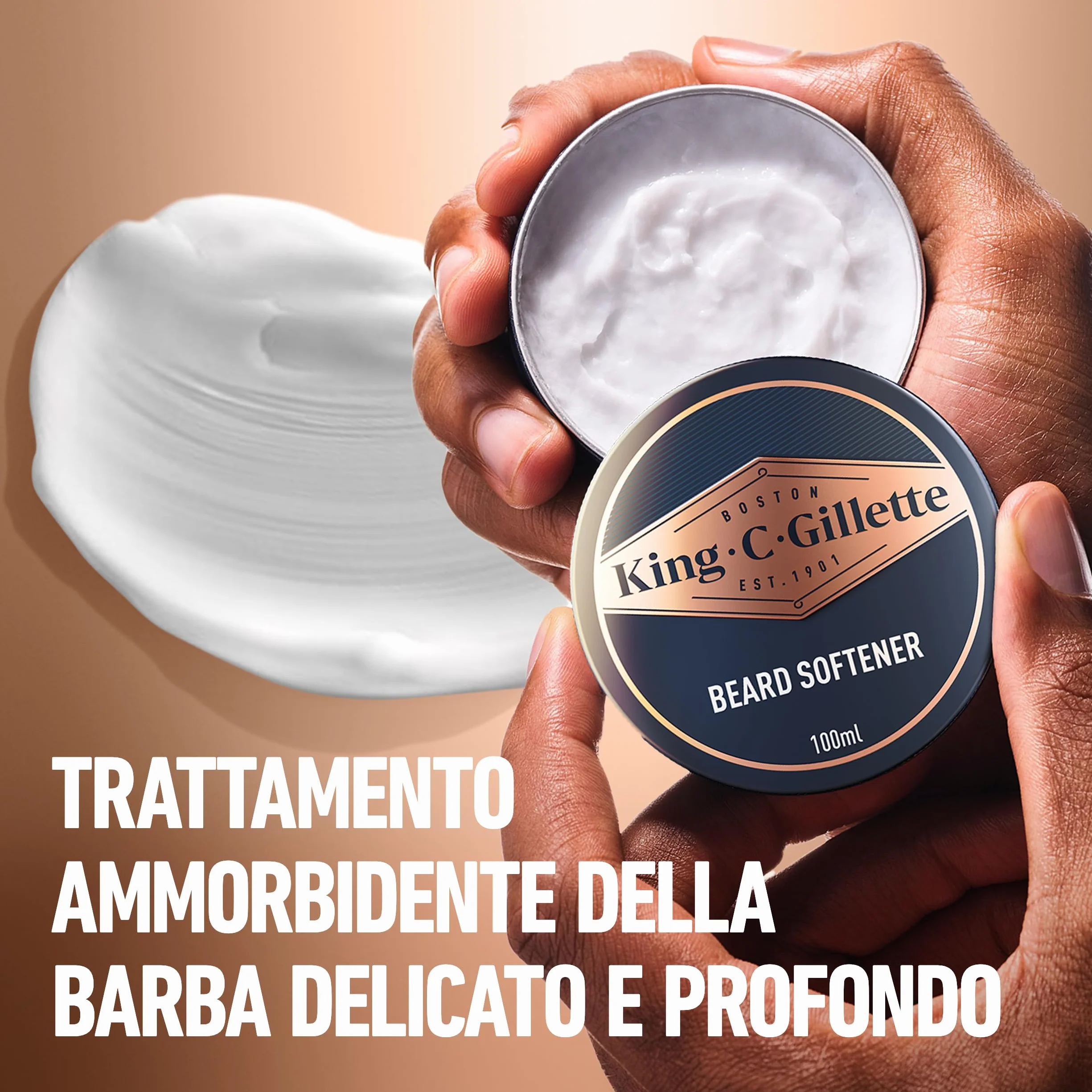 King C. Gillette Kit Rituale Barba Perfetta, con Detergente Barba e Viso 350ml+ Balsamo Barba 100ml, Idratante Barba e Viso 100ml + Olio da Barba30 Ml