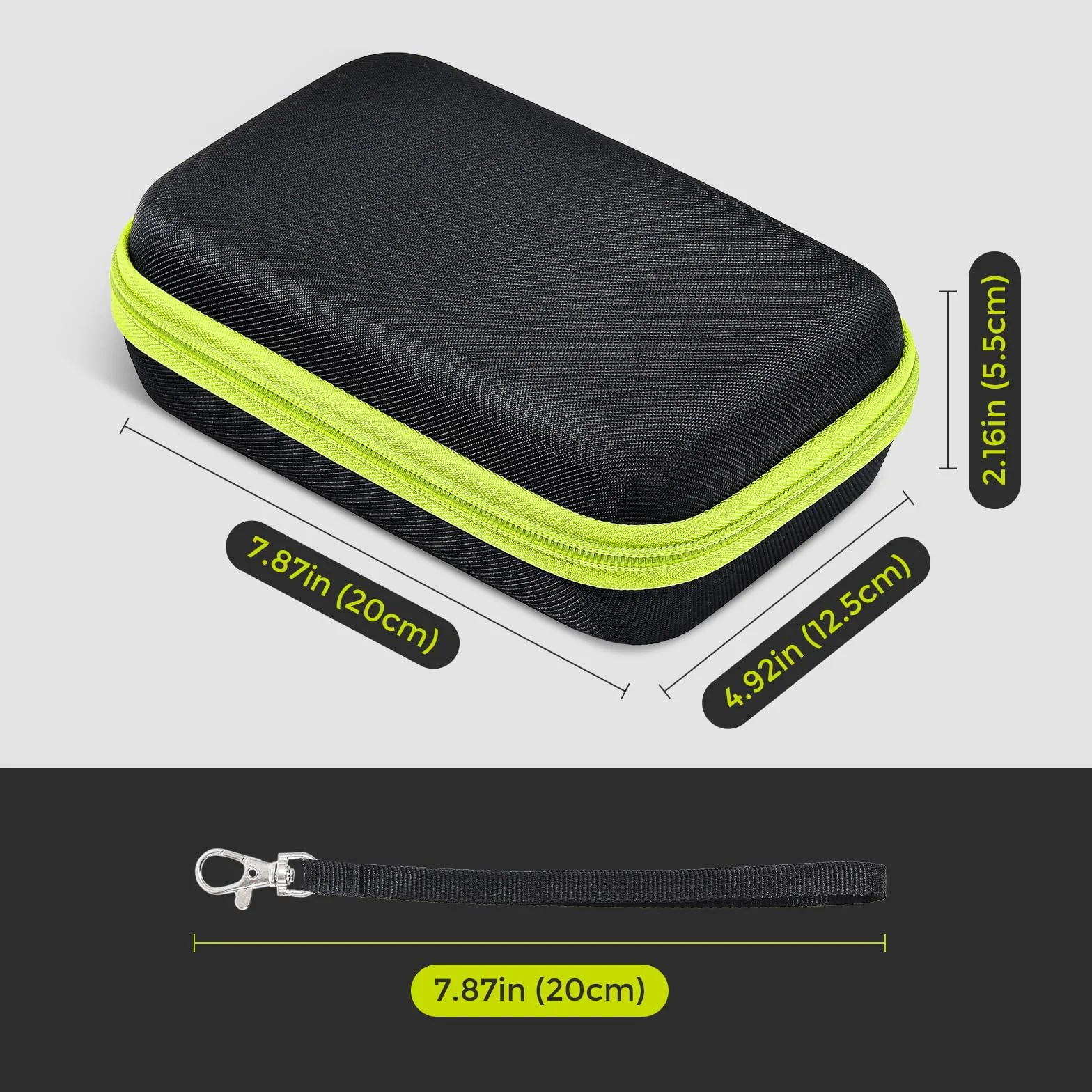 ProCase Custodia per Philips OneBlade 360 Viso e Corpo, Cover Protettiva Compatibile con QP2824/31 QP2834/31 QP2734/30 QP2724/31 QP6552/30, Borsa Portatile per Regolabarba Elettrico -Nero