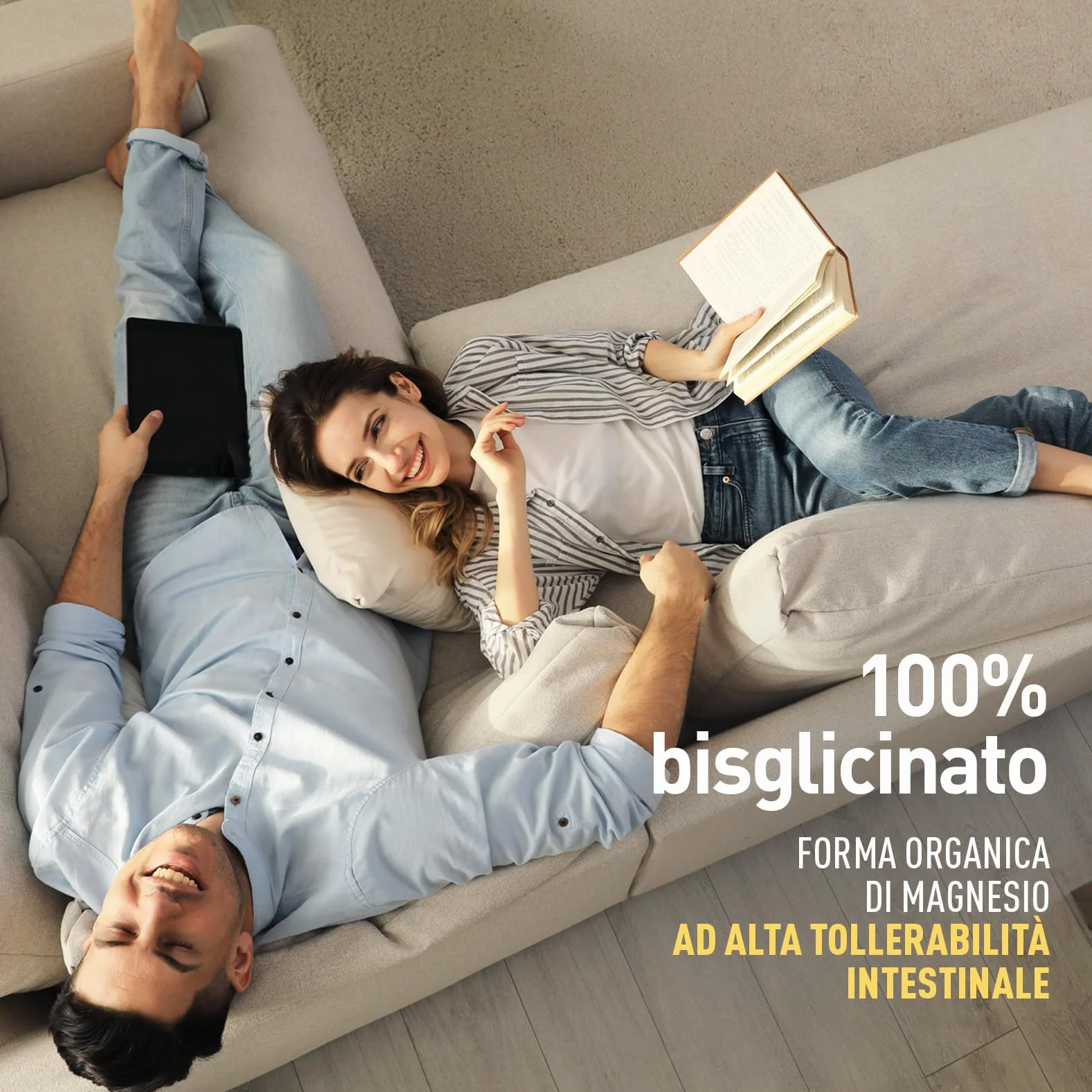 LongLife® Magnesium Bisglycinate | 100% magnesio bisglicinato | Elevata tollerabilità e biodisponibilità | Integratore di magnesio per rilassamento e stress | 90 tavolette | Vegano e senza glutine