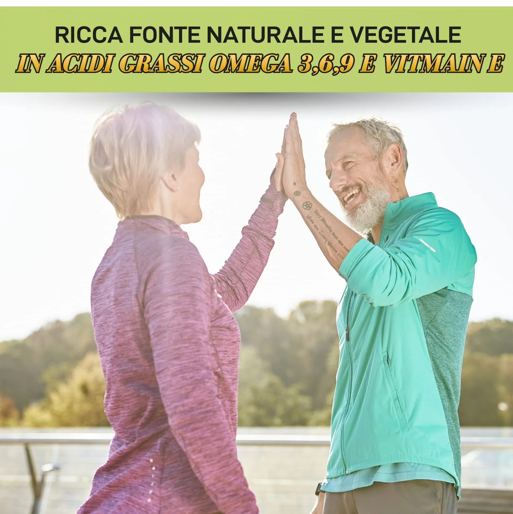 Healthy Fusion Omega Plus Olio di Perilla Vitamina E Acidi grassi Omega 3-6-9 40 gummies