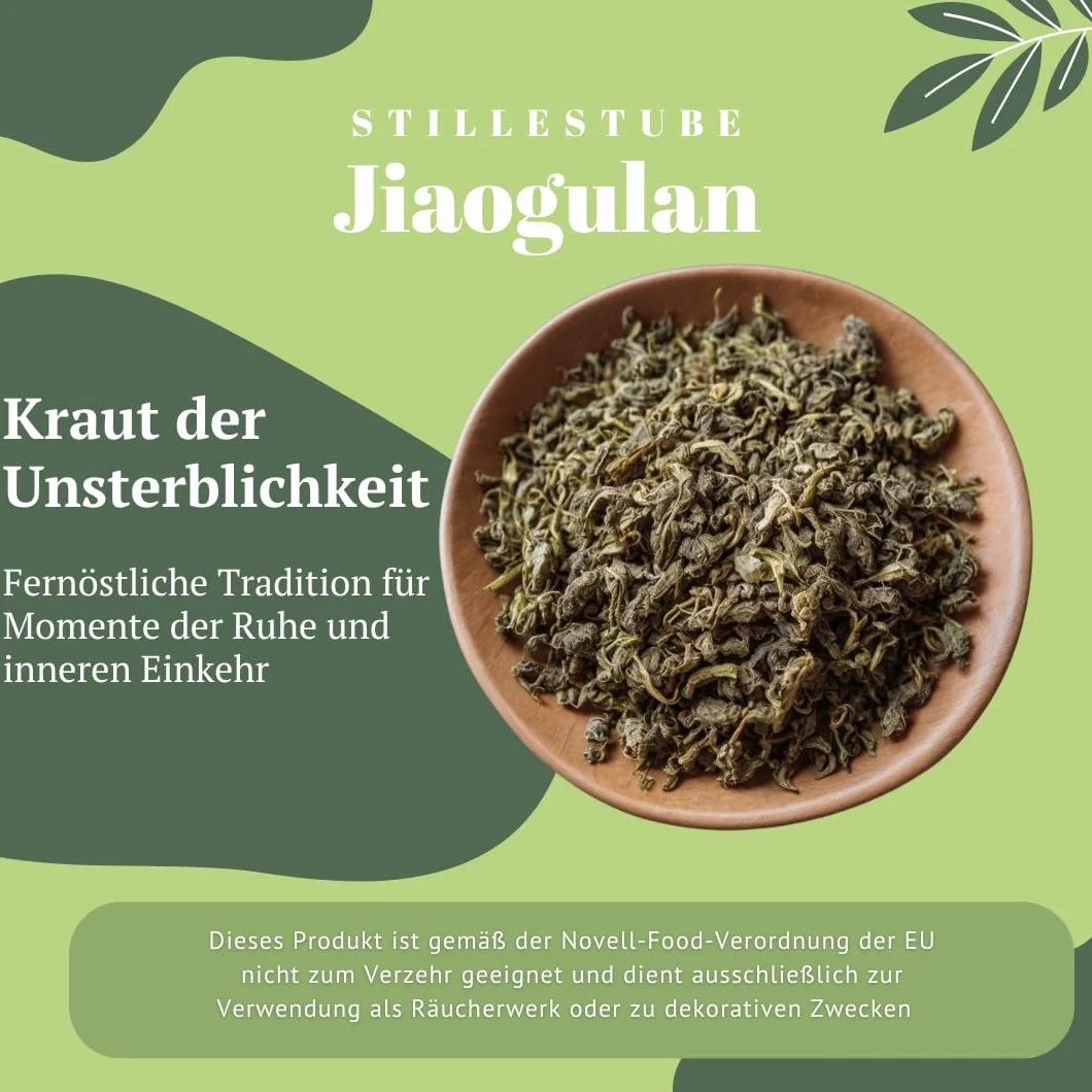 JIAOGULAN, 100 g, foglie senza steli, naturale e non trattata, qualità premium
