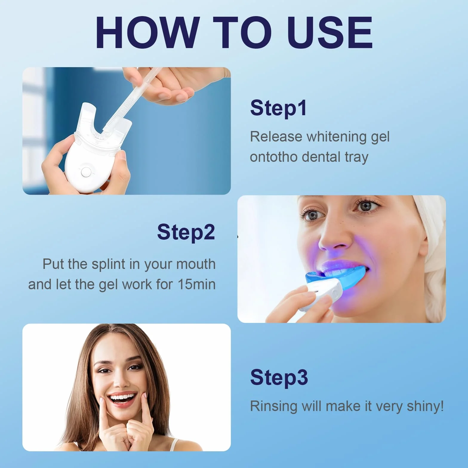 Kit Sbiancante Denti Professionale con Lampada Dentale Whitening e Gel Sbiancamento