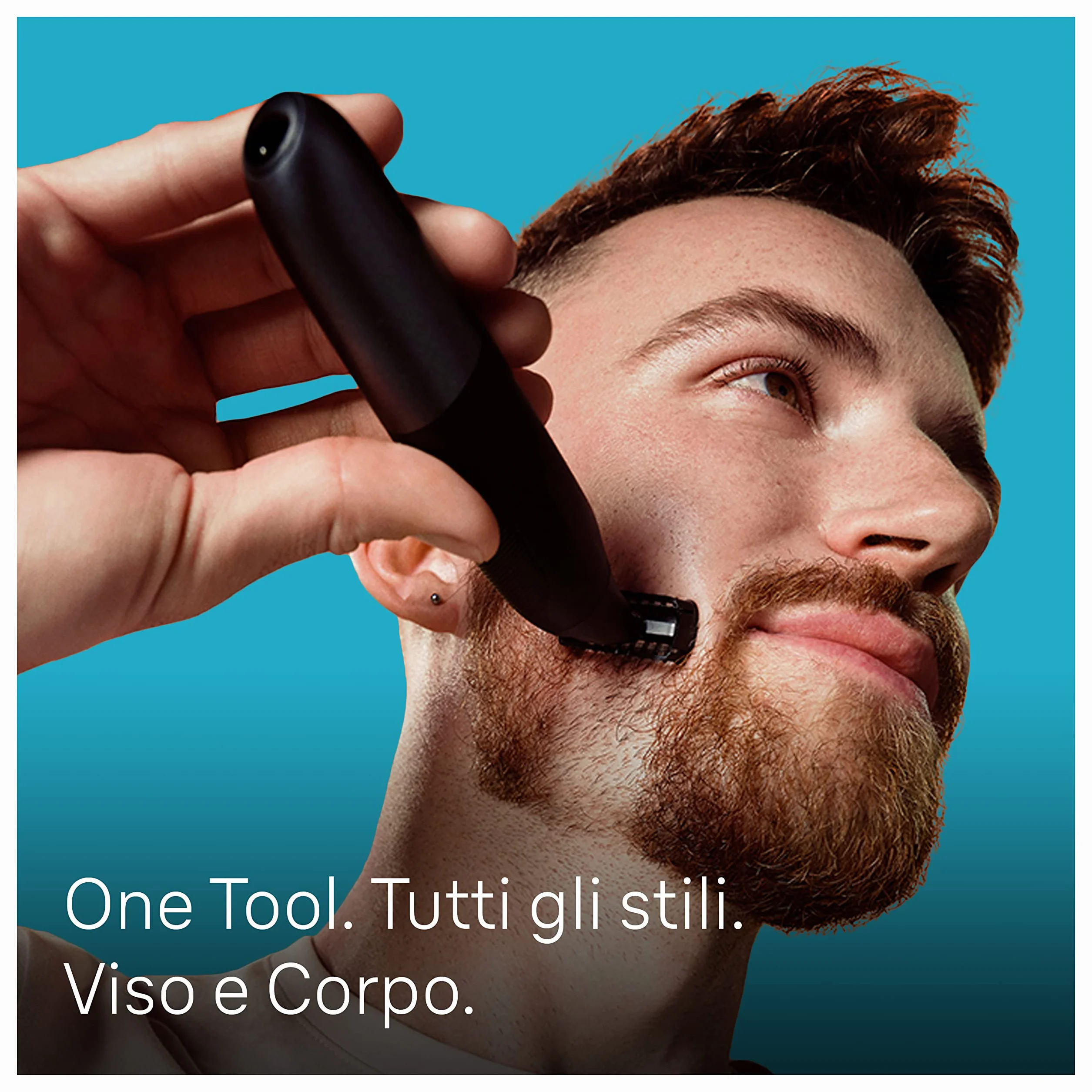 Braun XT3200 Series X Rasoio Elettrico Barba e Capelli, Testina Flessibile 4D, 45 Minuti Senza Fili
