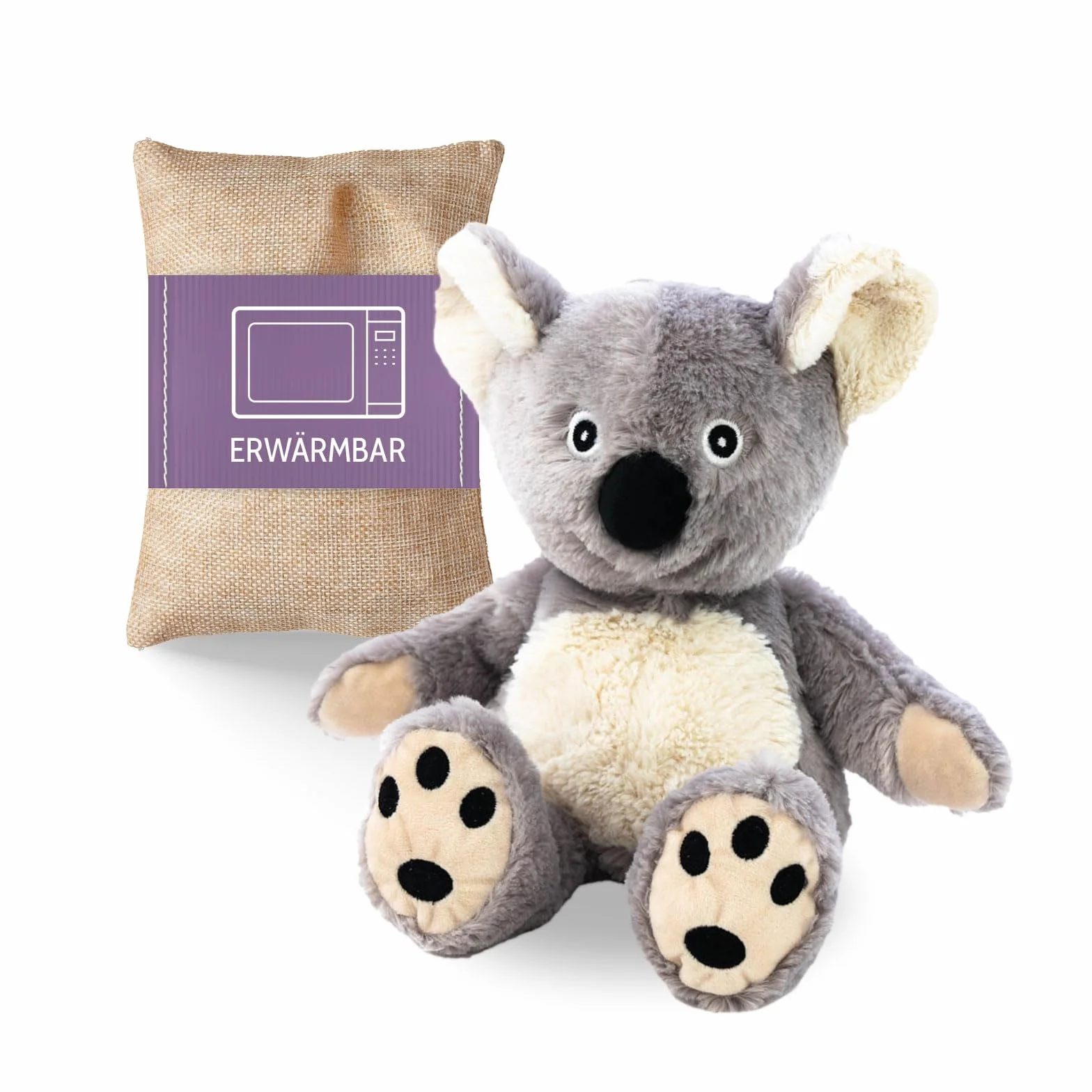 Habibi Cuscino termico di alta qualità per bambini e adulti – 1956 Koala Orso, imbottitura di miglio rimovibile – Peluche termico per riscaldare nel forno a microonde e nel forno, ideale anche per i