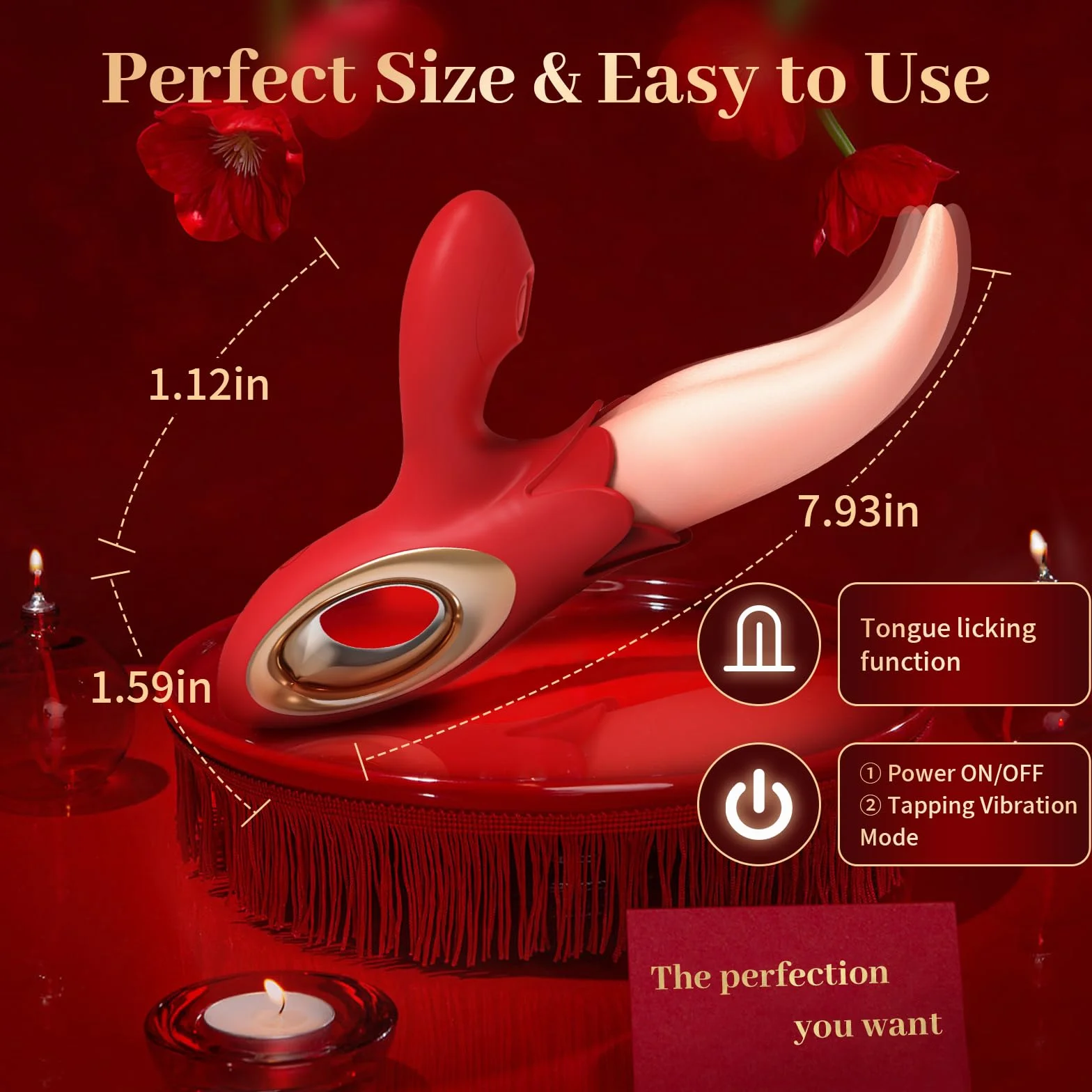 Leccatura Vibratoreper Donna Sex Toys, wuludina Vibratori Rabbit Stimolatore clitorideo e Punto G con 10Modalità di Leccata e Vibratore a 10 Modalità Giocattoli e per Adulti per il Piacere di Coppia