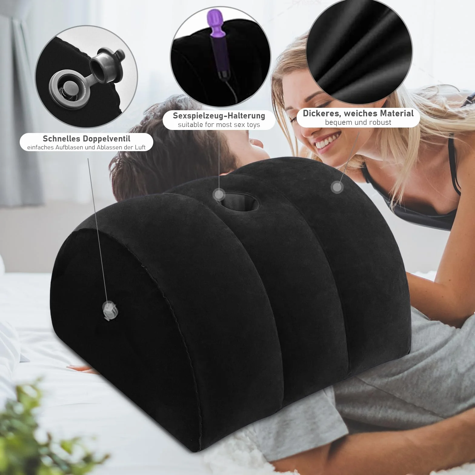 Cuscino Sessuale Gonfiabile per Posizioni Sesso Coppie Adulte Punto G