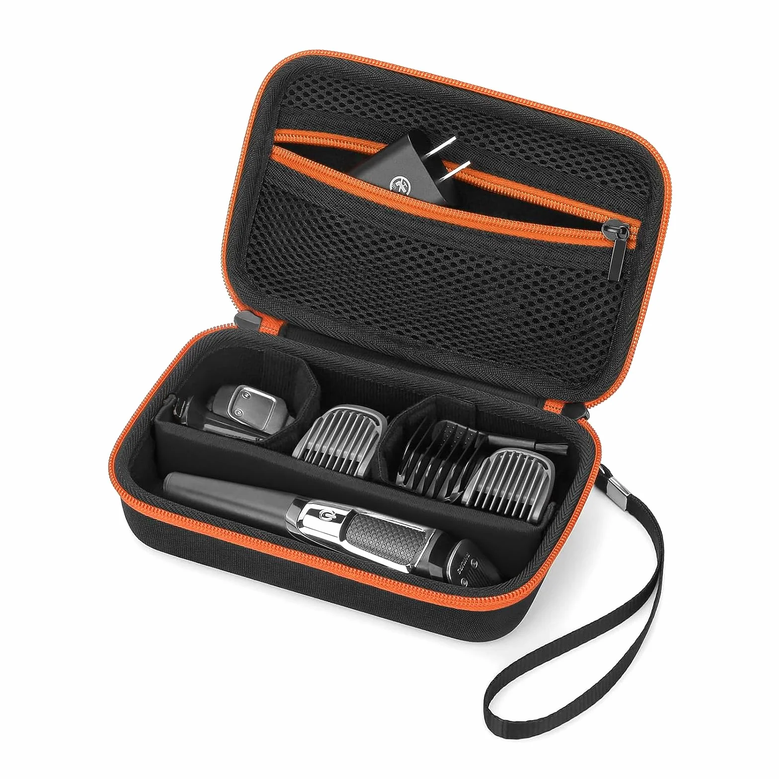 Linkidea Custodia da viaggio da uomo, compatibile con Philips Multigroom Series 5000, 7000, BG3740/40, MG7910/49, MG5910/49, custodia da viaggio per regolabarba (nero)