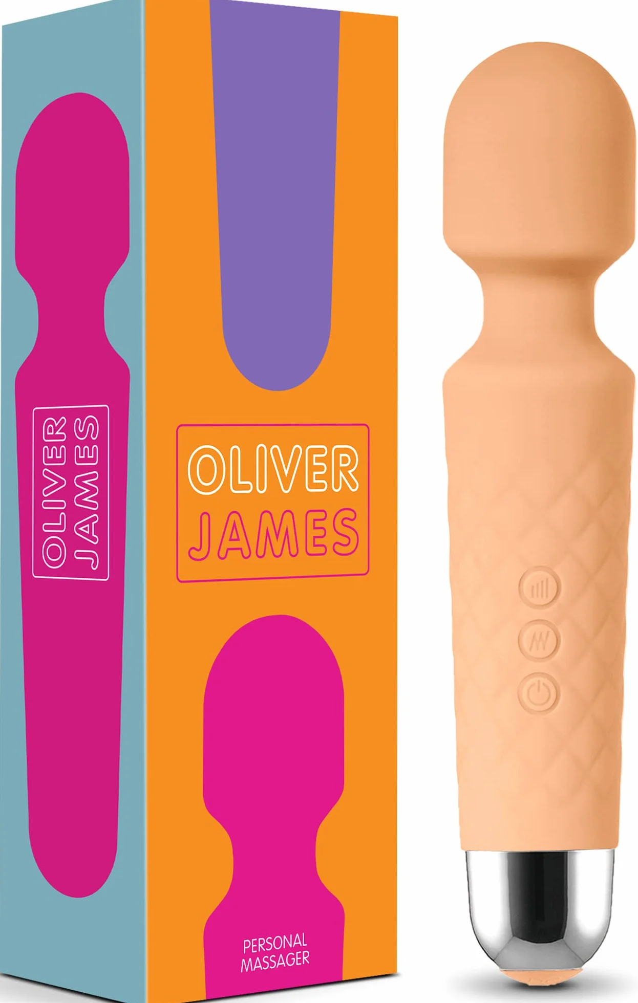 Vibratore Sessuale per Donna - Massaggiante Personale Con 8 Velocità e 20 Modalità - Stimolatore Punto G - Dildo vibrante, Vibratorepunto squirt, Giocattoli Sessuali - Oliver James (Pesca)