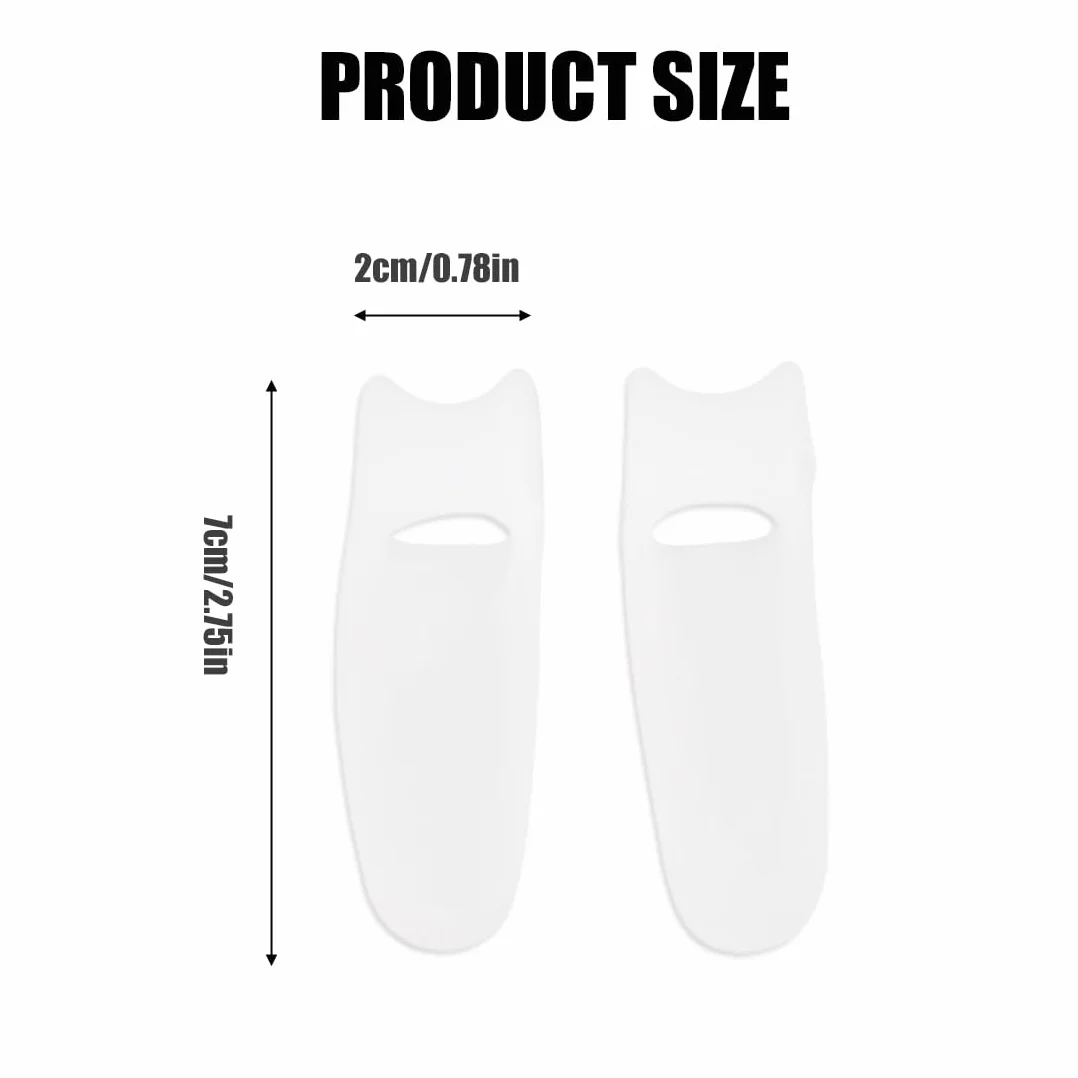 Alluce Valgo Correttore, Protezione Piccolo Dita, Separatore Dita Piede in Silicone per Camminare, Correre e Danza