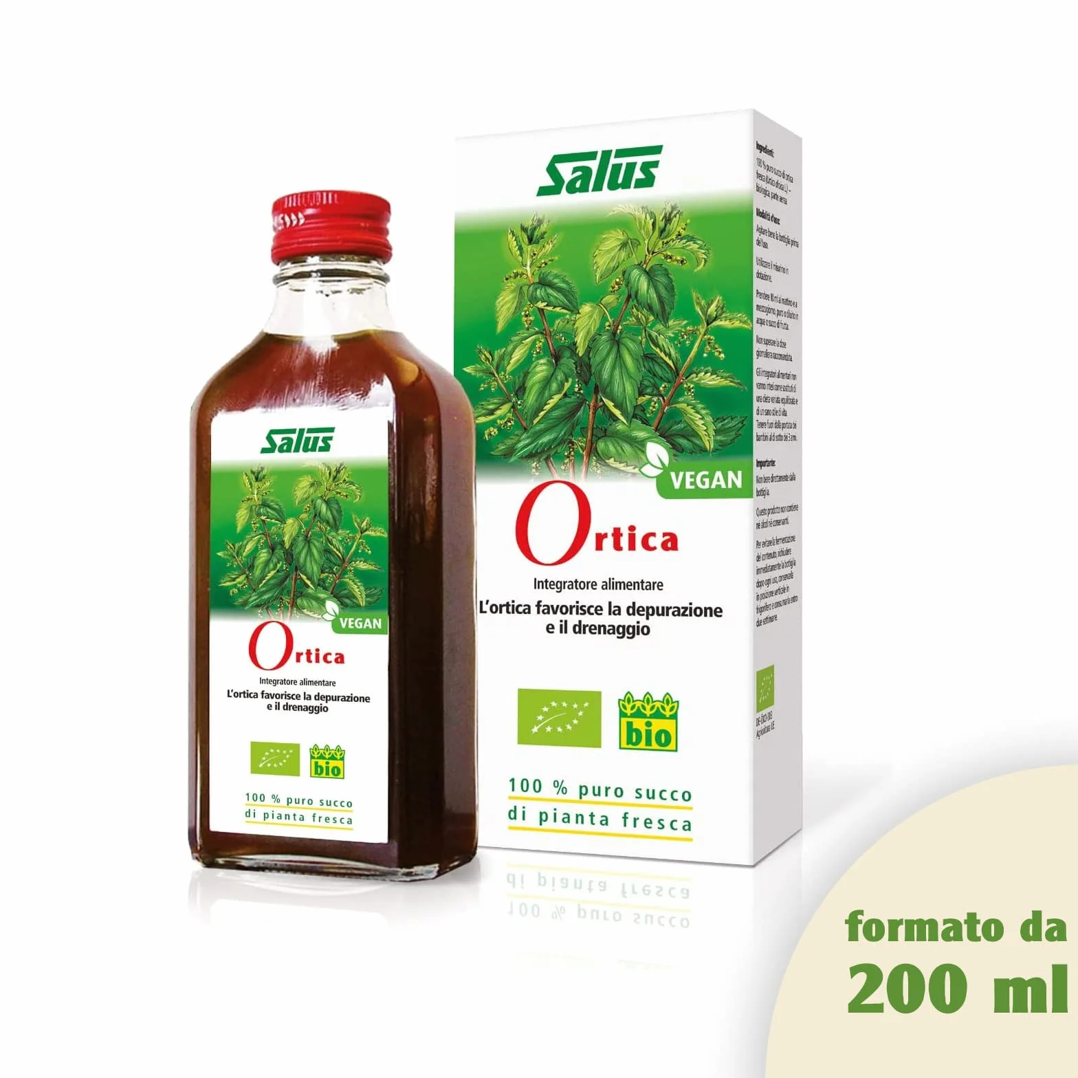 Salus Integratore Naturale Succo Pianta Fresca Ortica Salute Articolare 200 ml